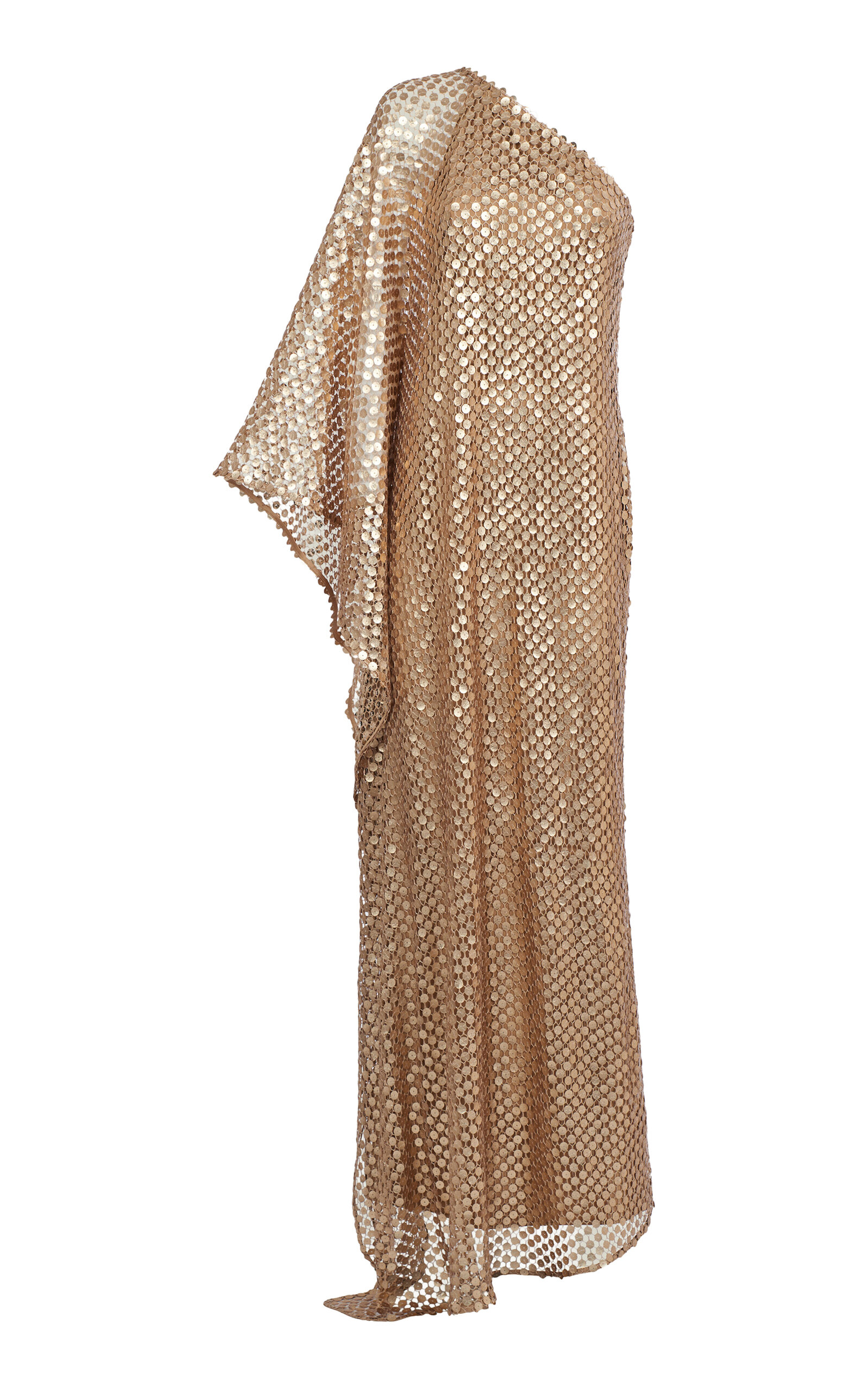 Taller Marmo Le Dune Sequined Net Maxi Dress