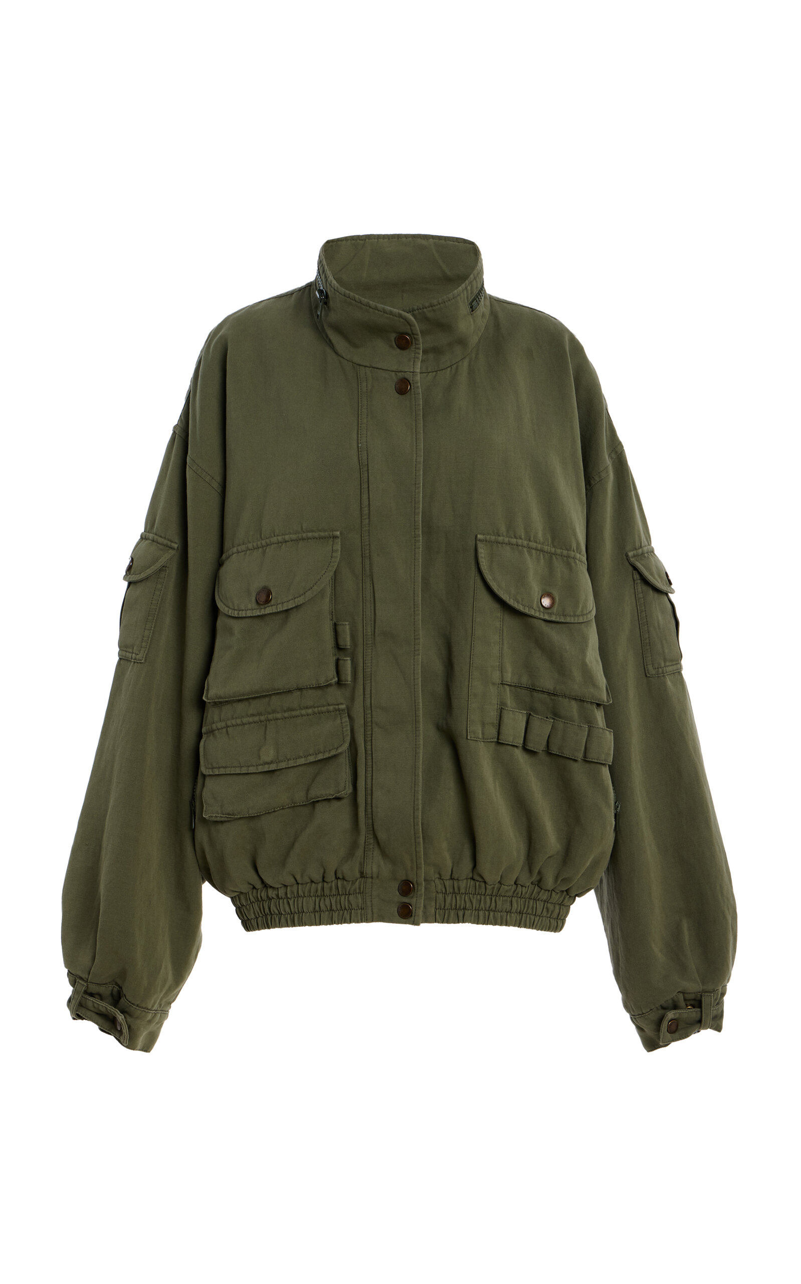 Balmain Cotton Twill Bomber - Moda Operandi