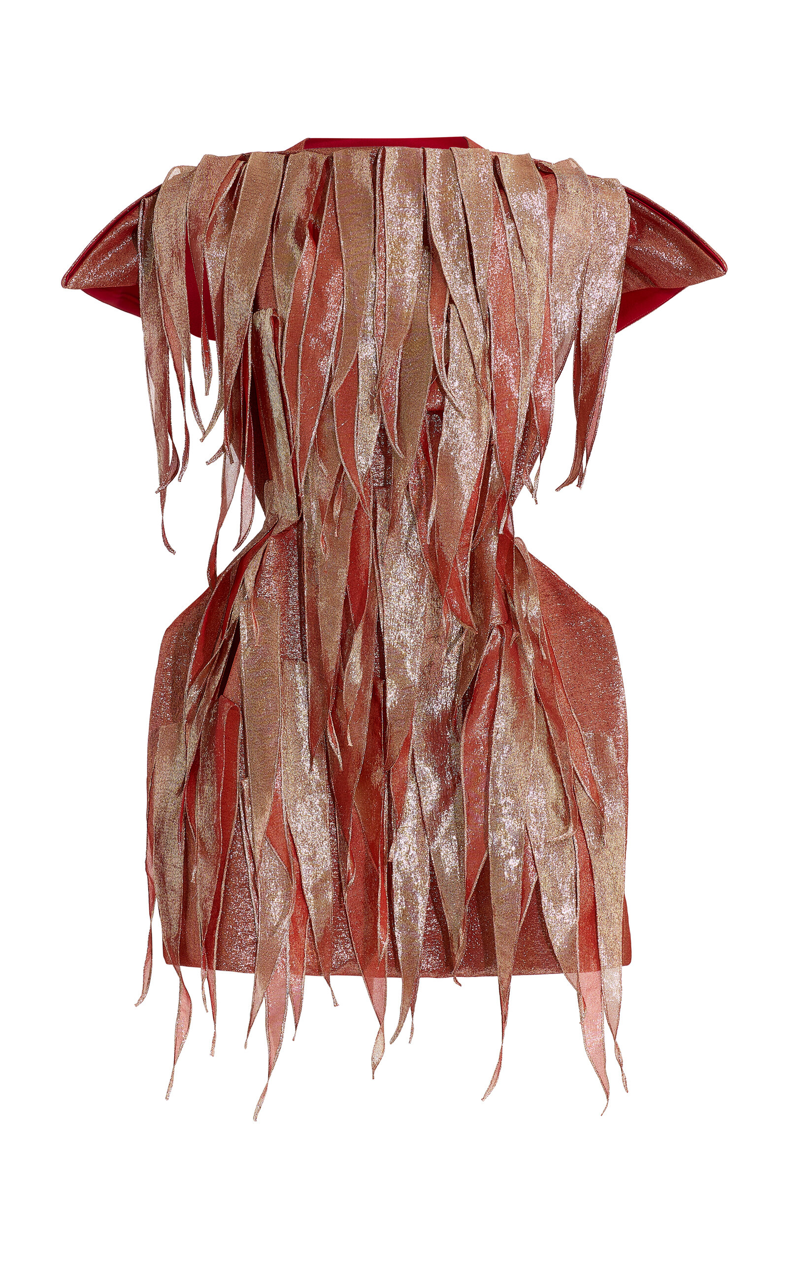 Maticevski Forge Fringed Silk-Blend Mini Dress