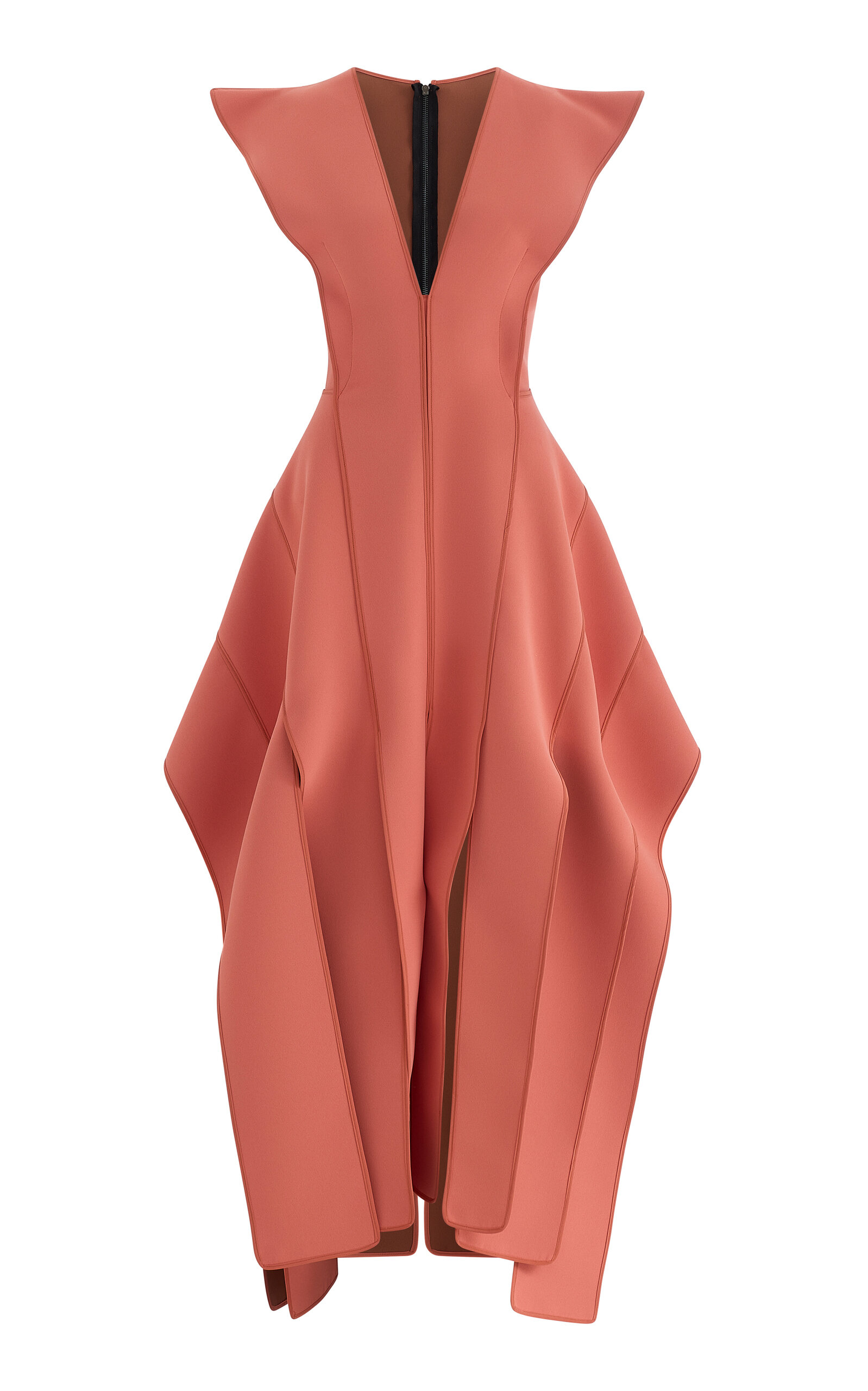 Maticevski Merit Plunging Midi Dress