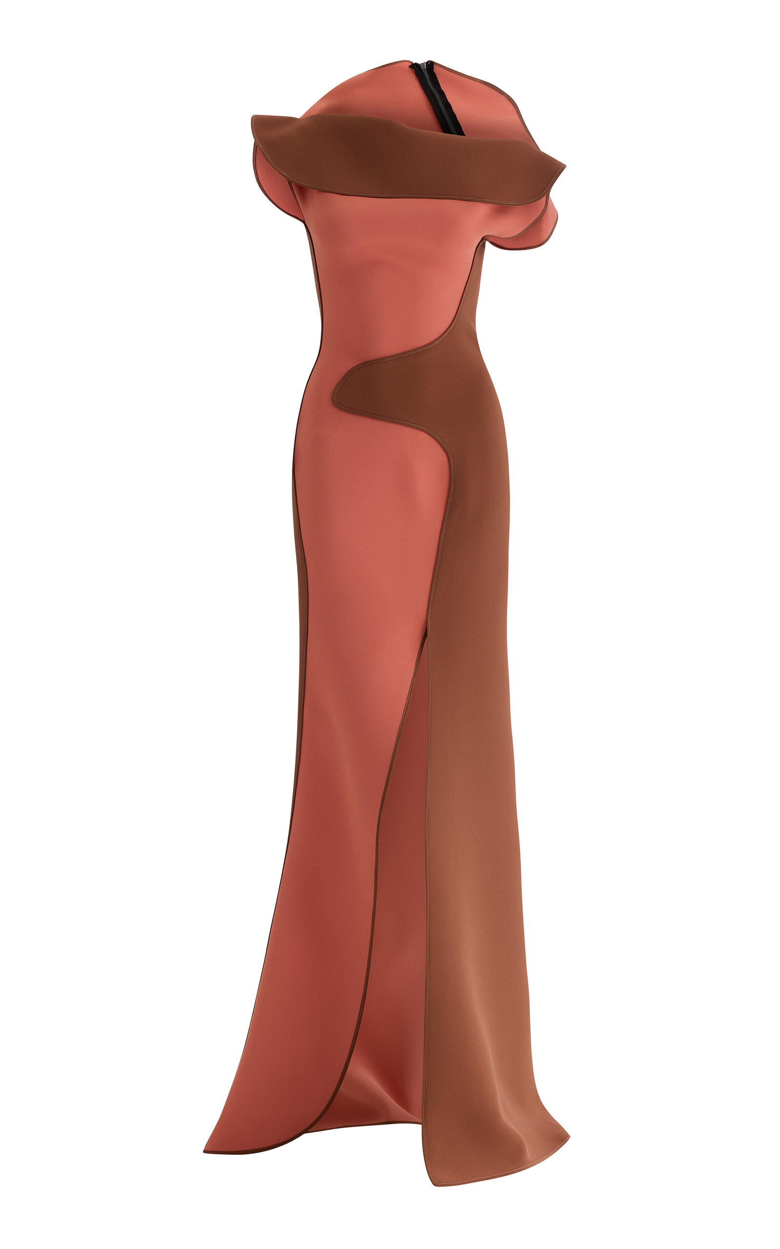 Maticevski Rosselli Front-Slit Gown