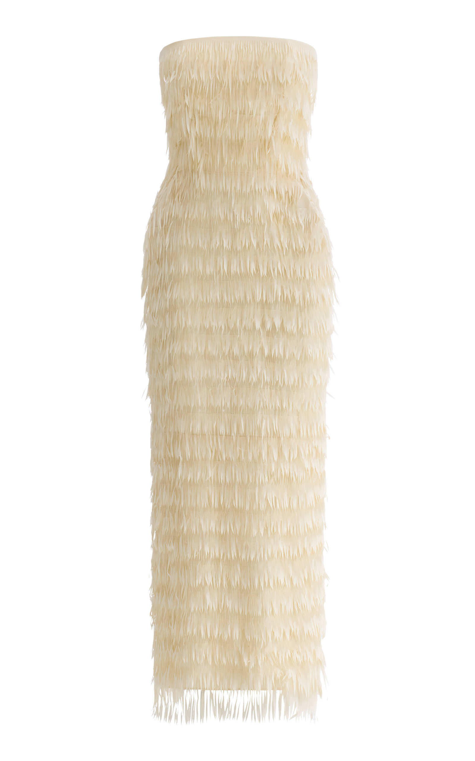 Maticevski Marigold Fringed Midi Dress