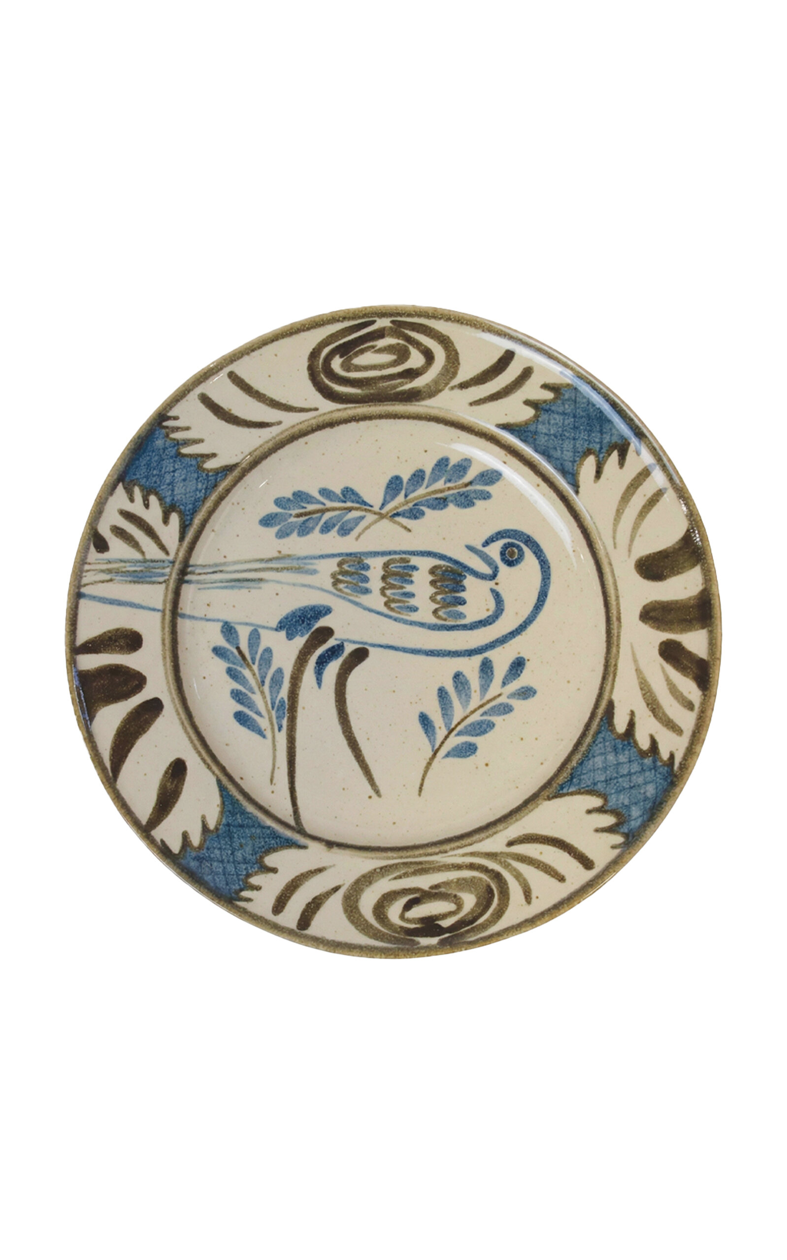 House of Capricorn Lusitano Blue Bird Ceramic Dinner Plate - Multi