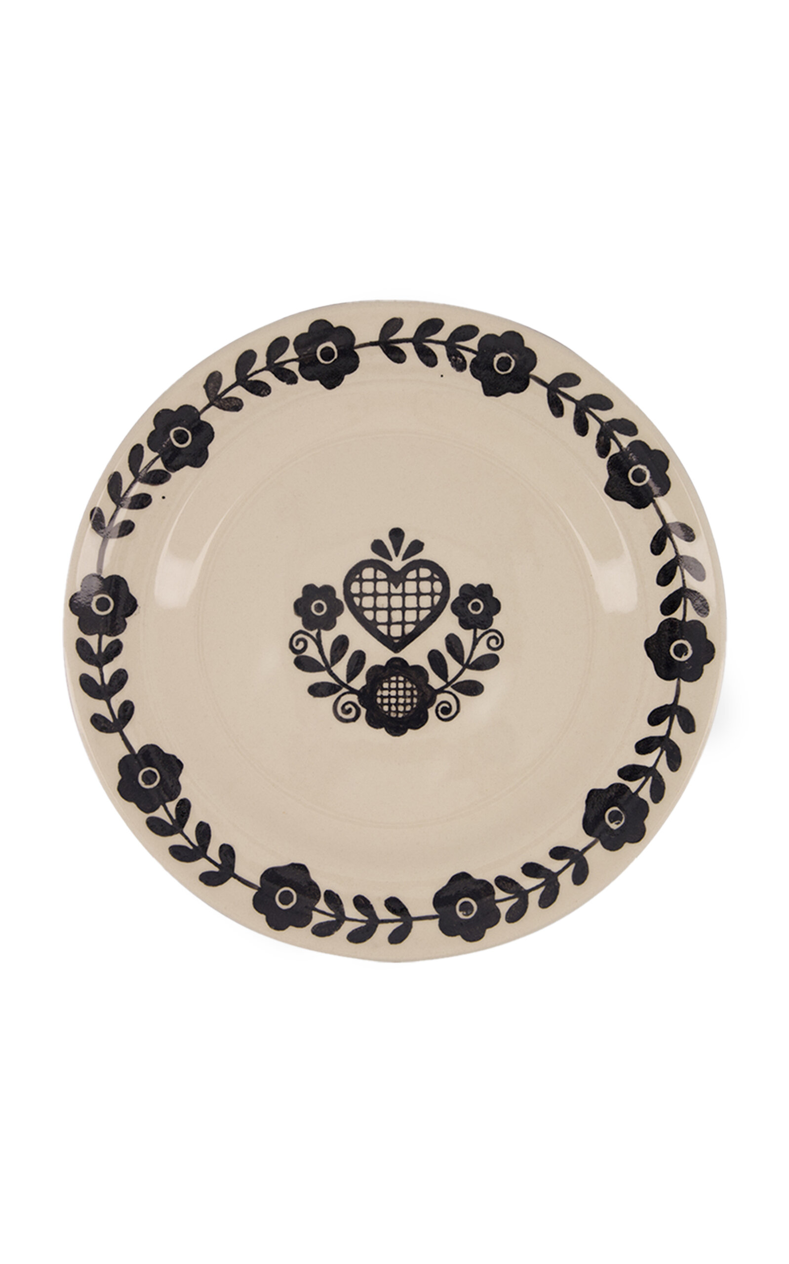 House of Capricorn Viana Black Sandstone Dinner Plate - Black