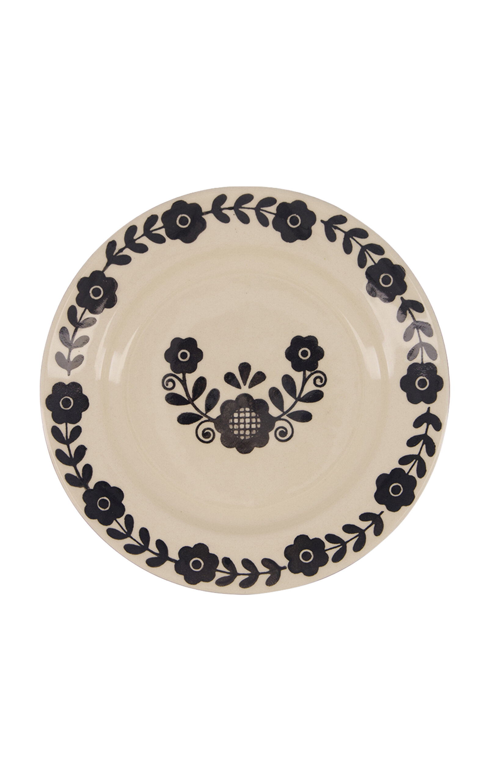House of Capricorn Viana Black Sandstone Dessert Plate - Black