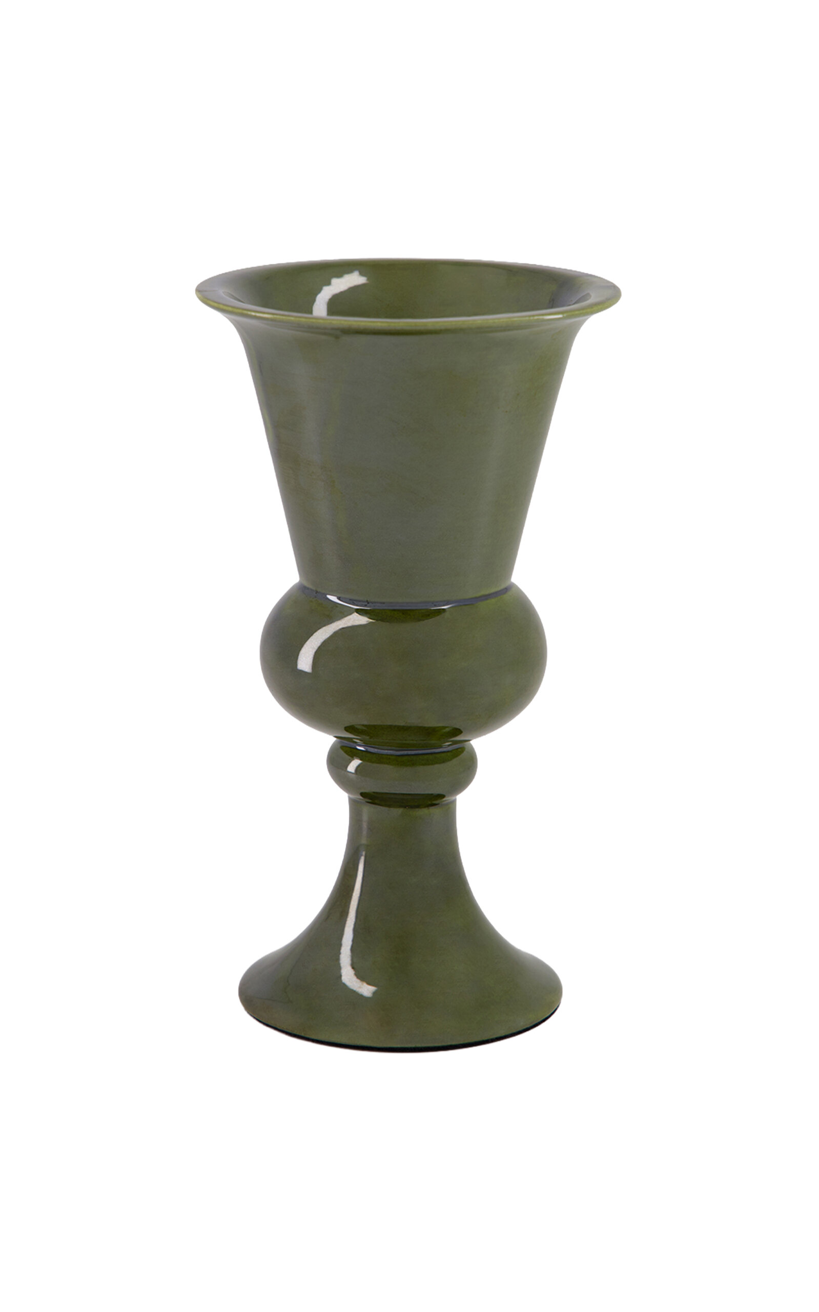 House of Capricorn Florbela Green Ceramic Small Vase - Green