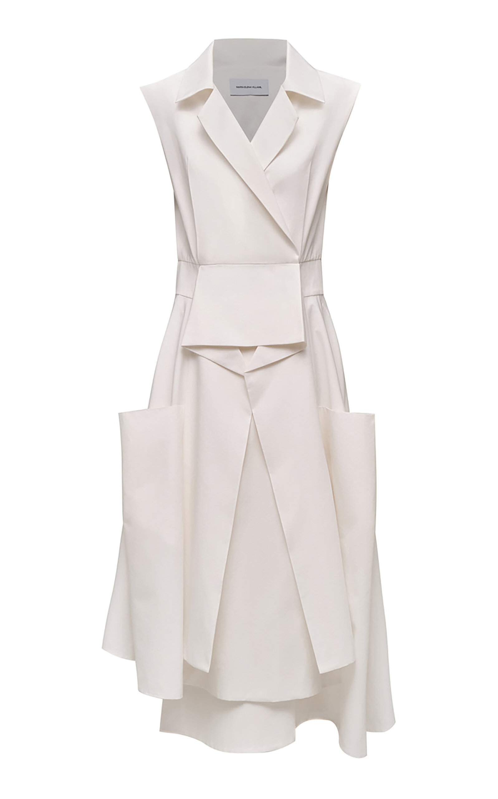 MARIA ELENA VILLAMIL Equilibrio Cotton Coat Dress