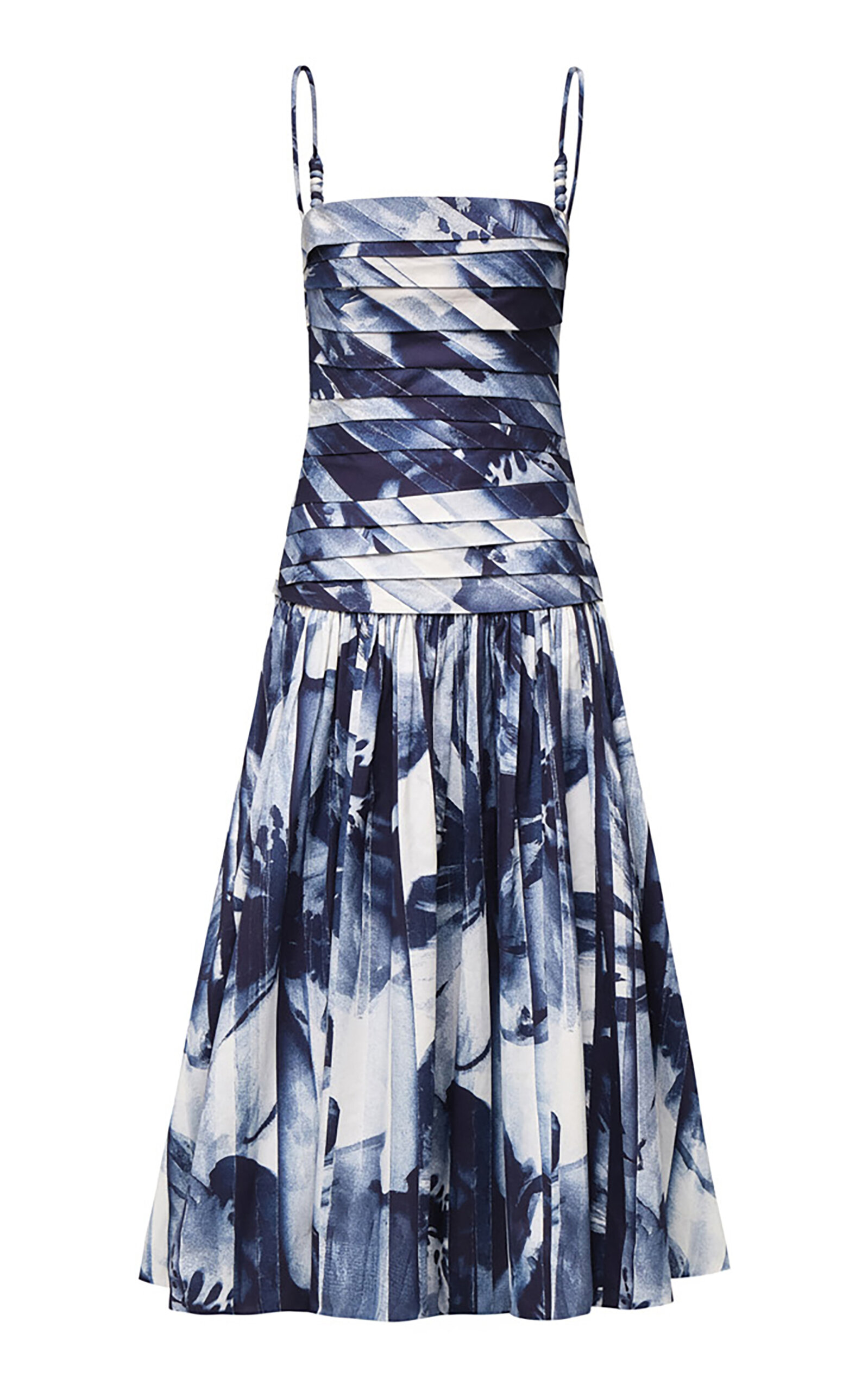 MARIA ELENA VILLAMIL Trazos Cotton Midi Dress