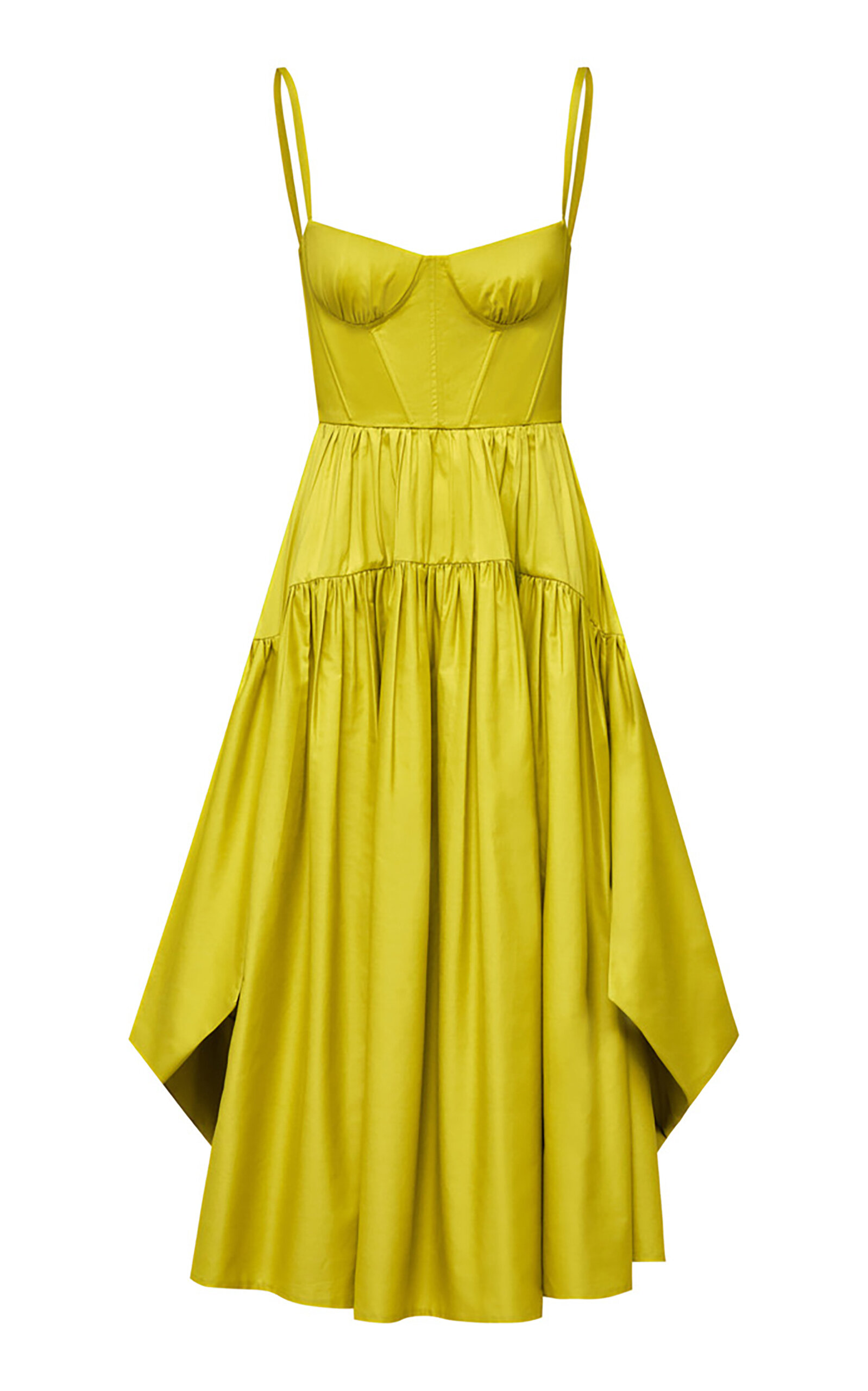 MARIA ELENA VILLAMIL Montaña Belted Cotton Midi Dress