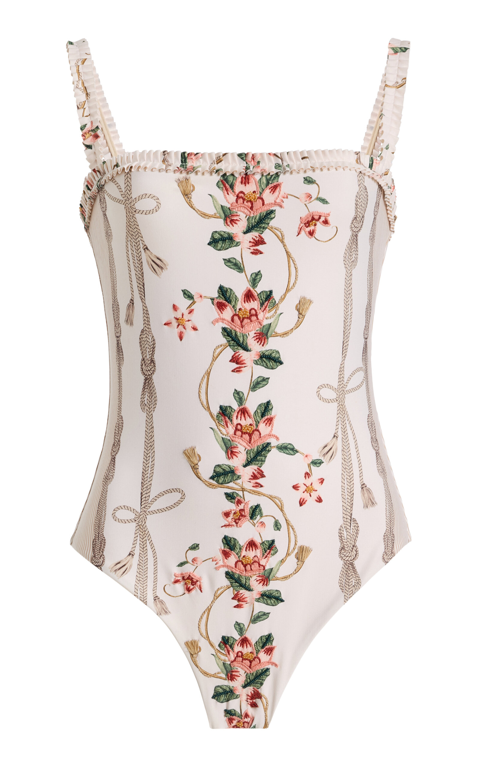 Agua by Agua Bendita Limon Vavegante Floral One-Piece Swimsuit - Moda Operandi