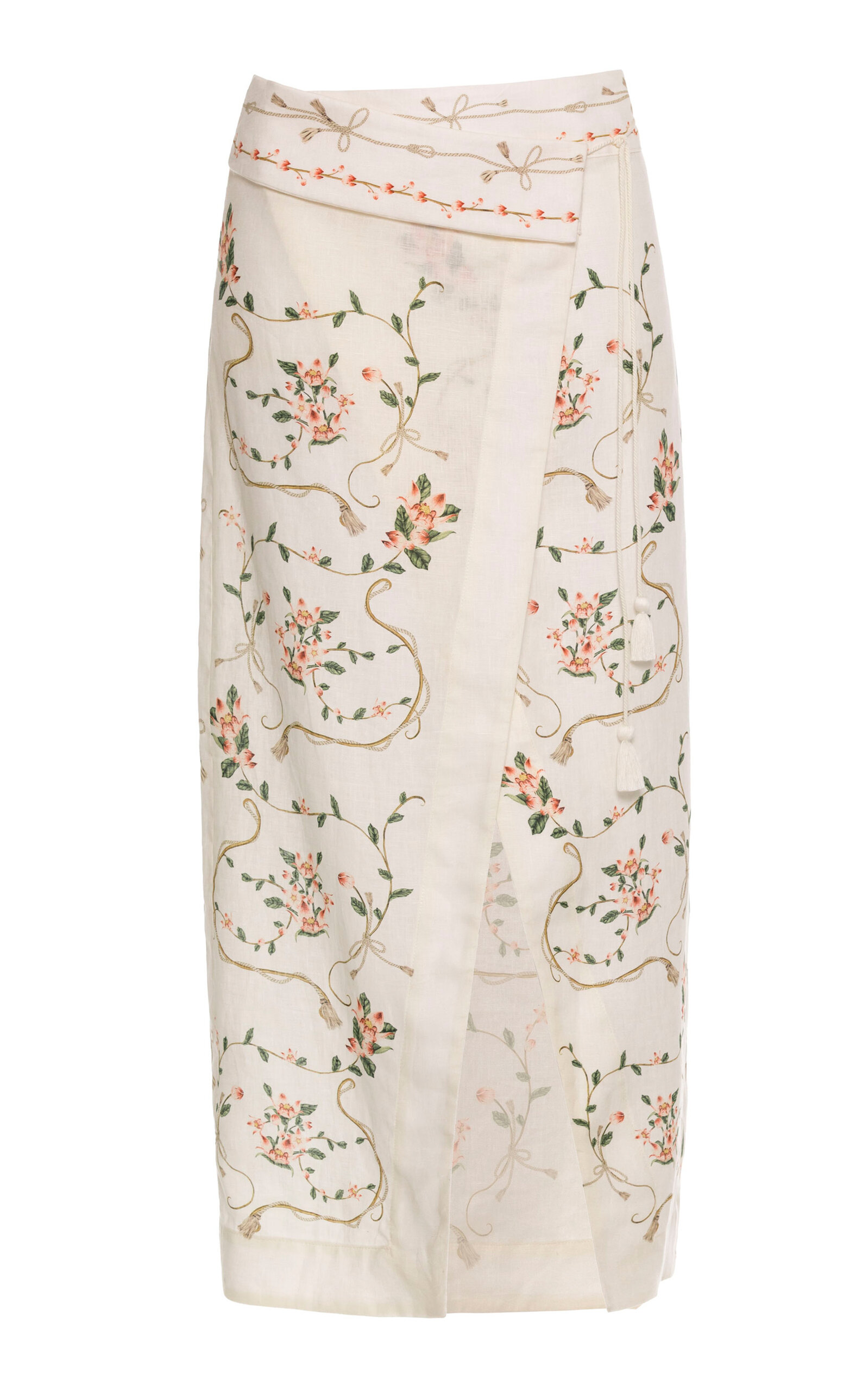 Agua by Agua Bendita Tierra Navegante Linen Skirt