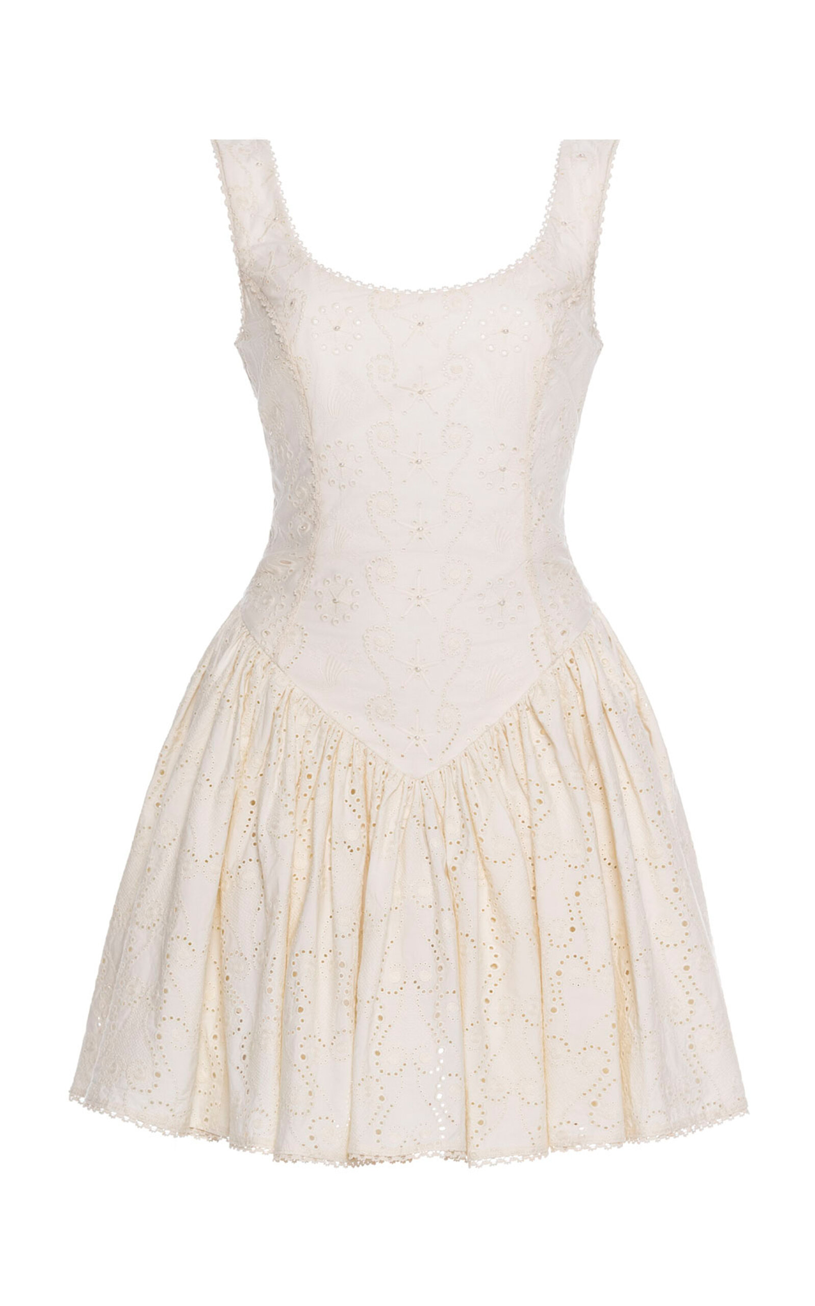 Agua by Agua Bendita Pluma Playa Cotton Mini Dress - Moda Operandi