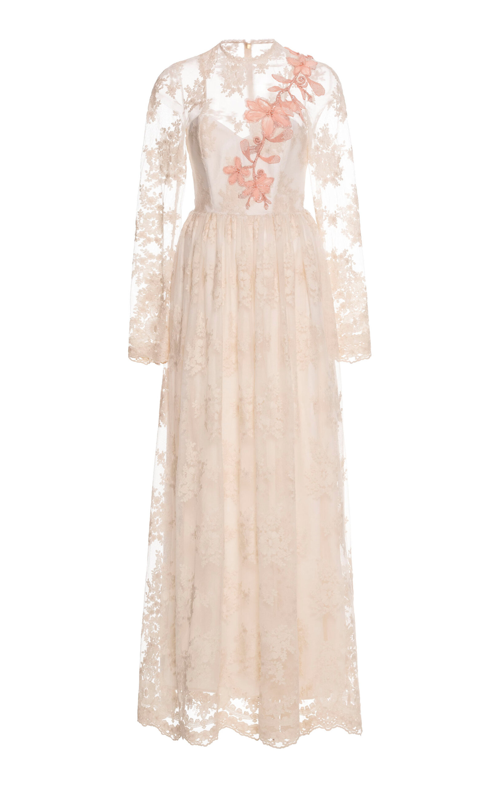 Agua by Agua Bendita Mina Arena Cotton Blend Gown