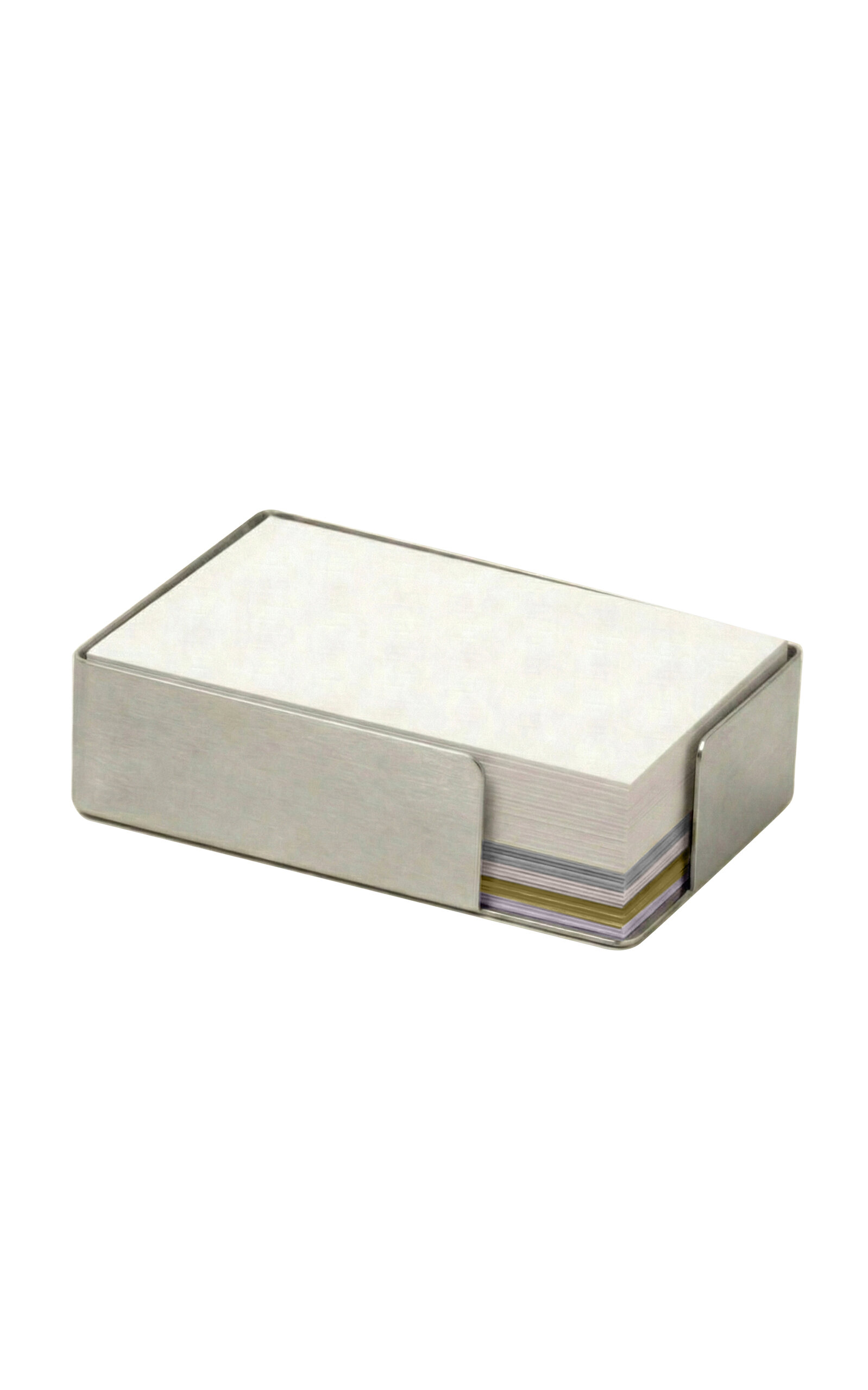 Alissa Bell The Brushed Stainless Moda Memo Box - Silver