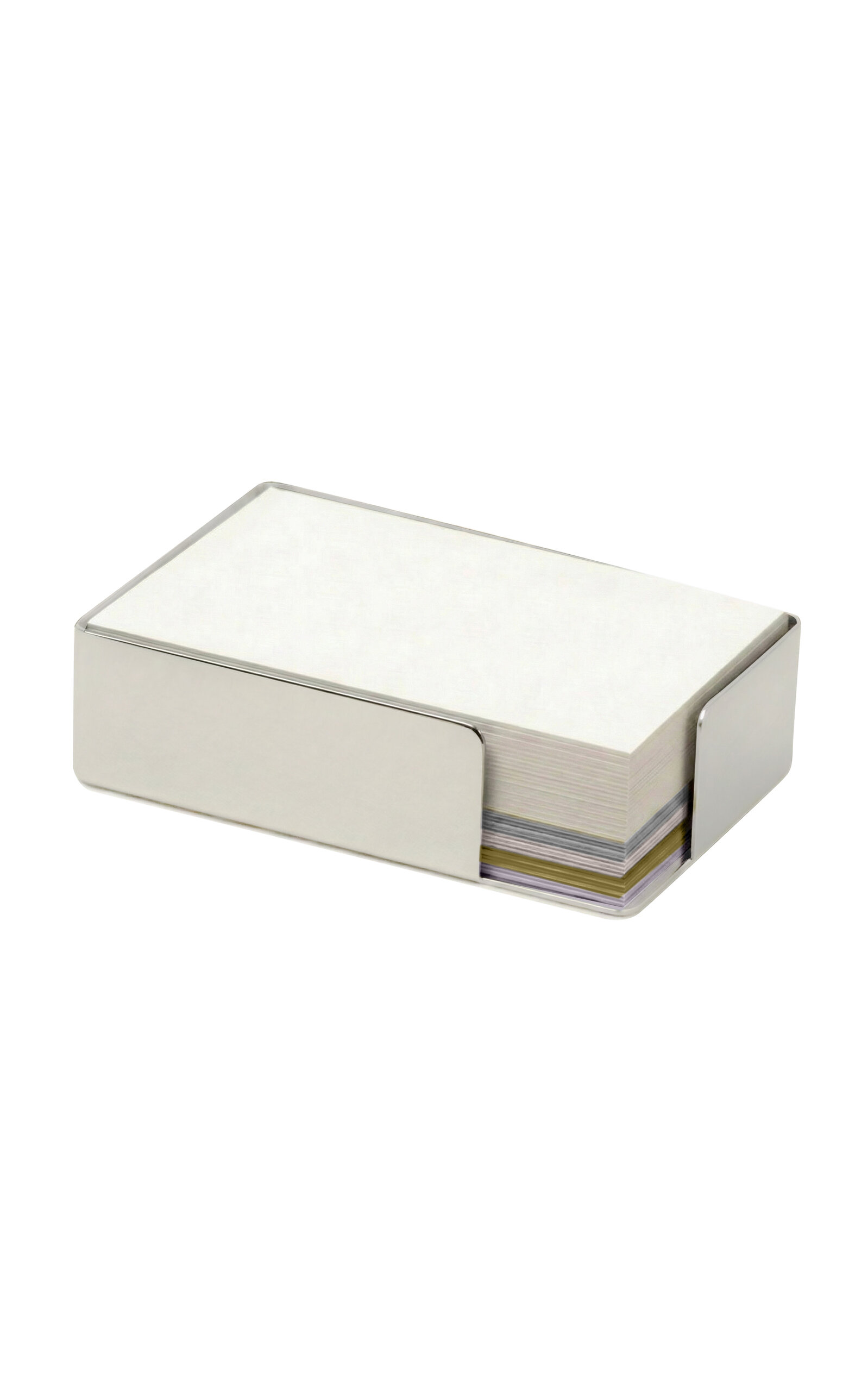 Alissa Bell The Polished Stainless Moda Memo Box - Silver