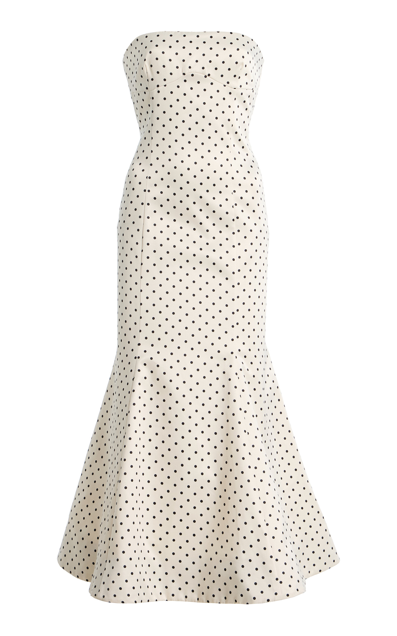 ROTATE Polka-Dot Satin Midi Dress | Thumbnail 7 ROTATE Polka-Dot Satin Midi Dress | Thumbnail 7