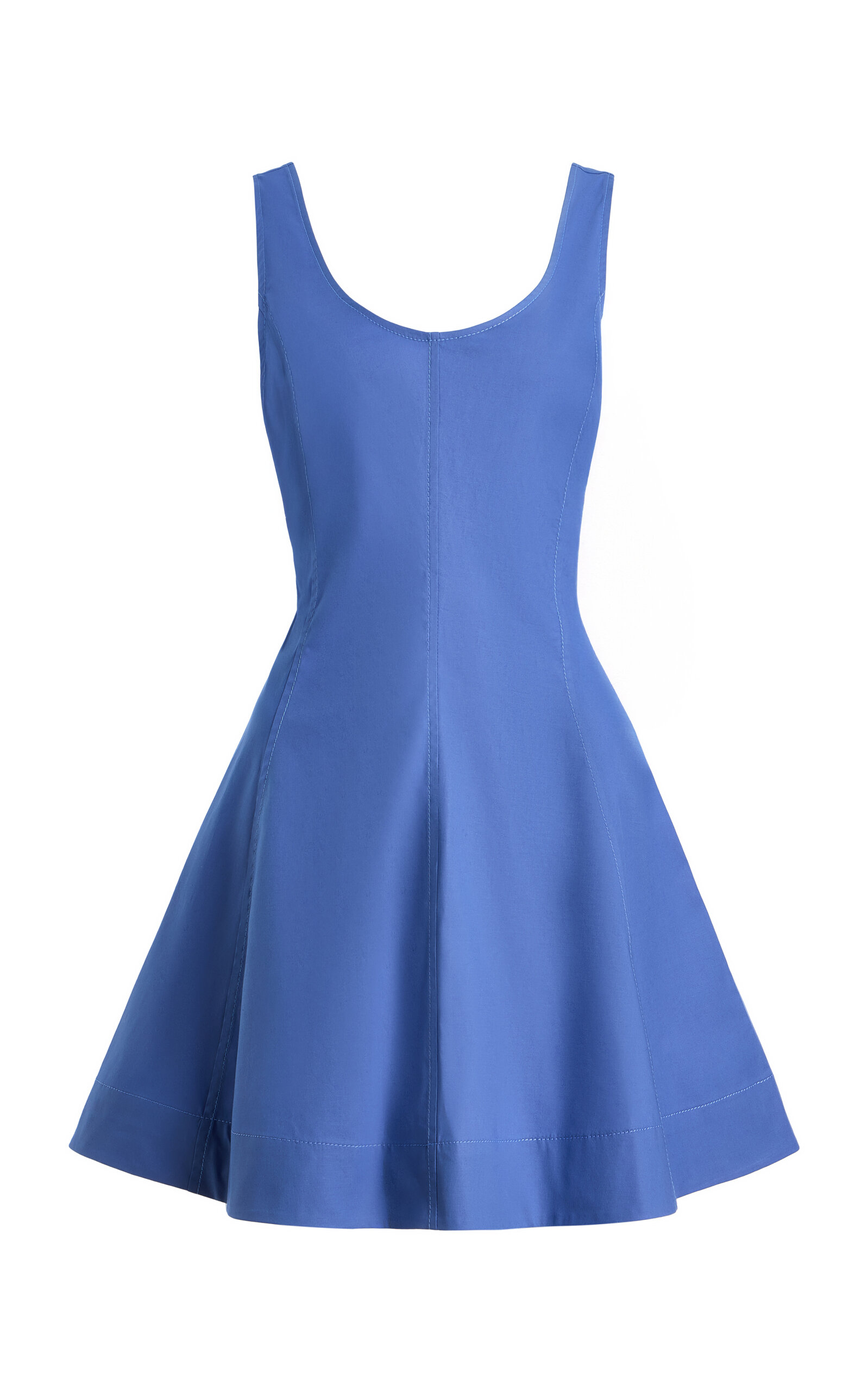 Brandon Maxwell Exclusive The Poppy Flared Cotton Mini Dress | Thumbnail 8 Brandon Maxwell Exclusive The Poppy Flared Cotton Mini Dress | Thumbnail 8