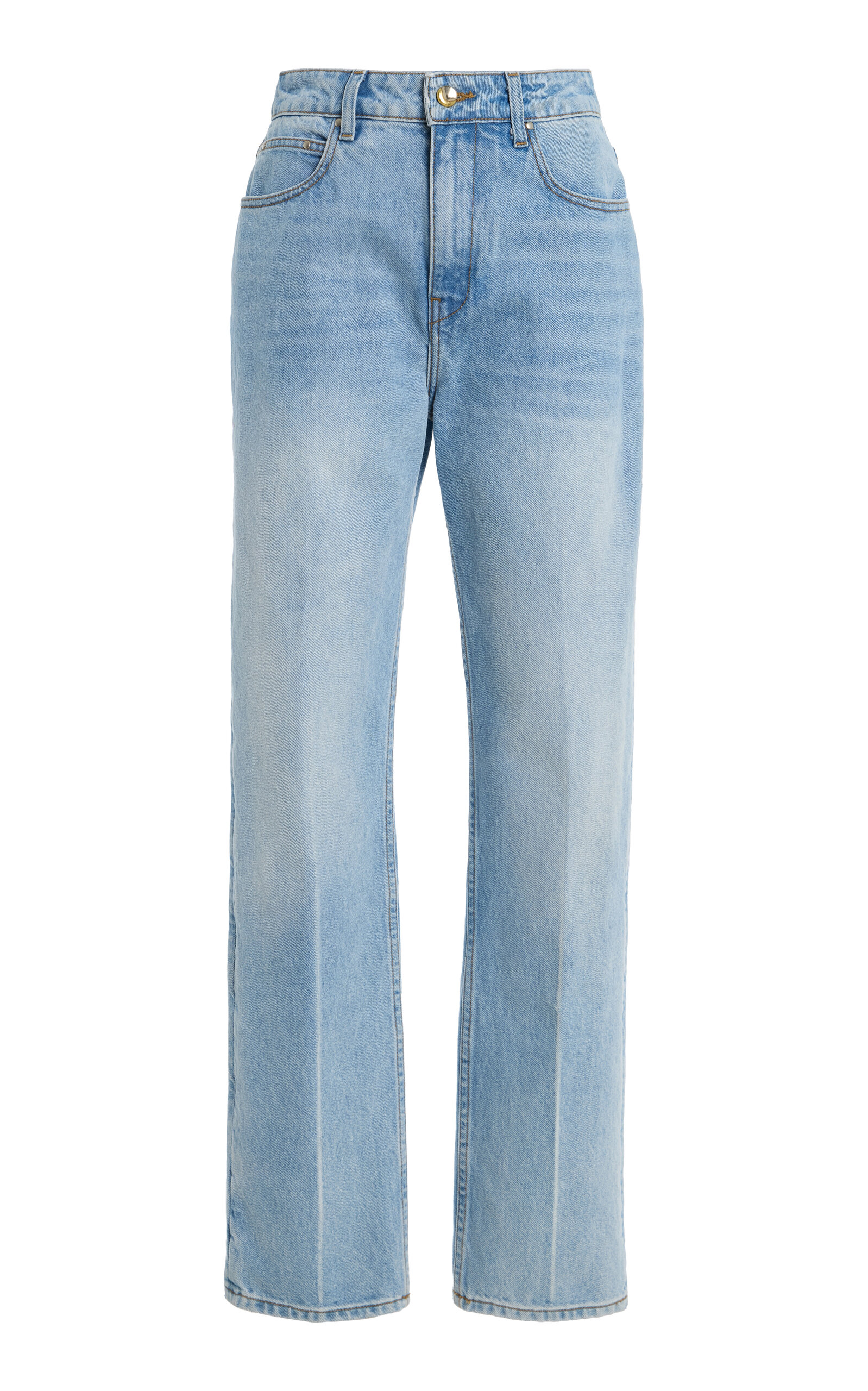 Ossou Noon Rigid High-Rise Straight-Leg Jeans - Women's Clothing