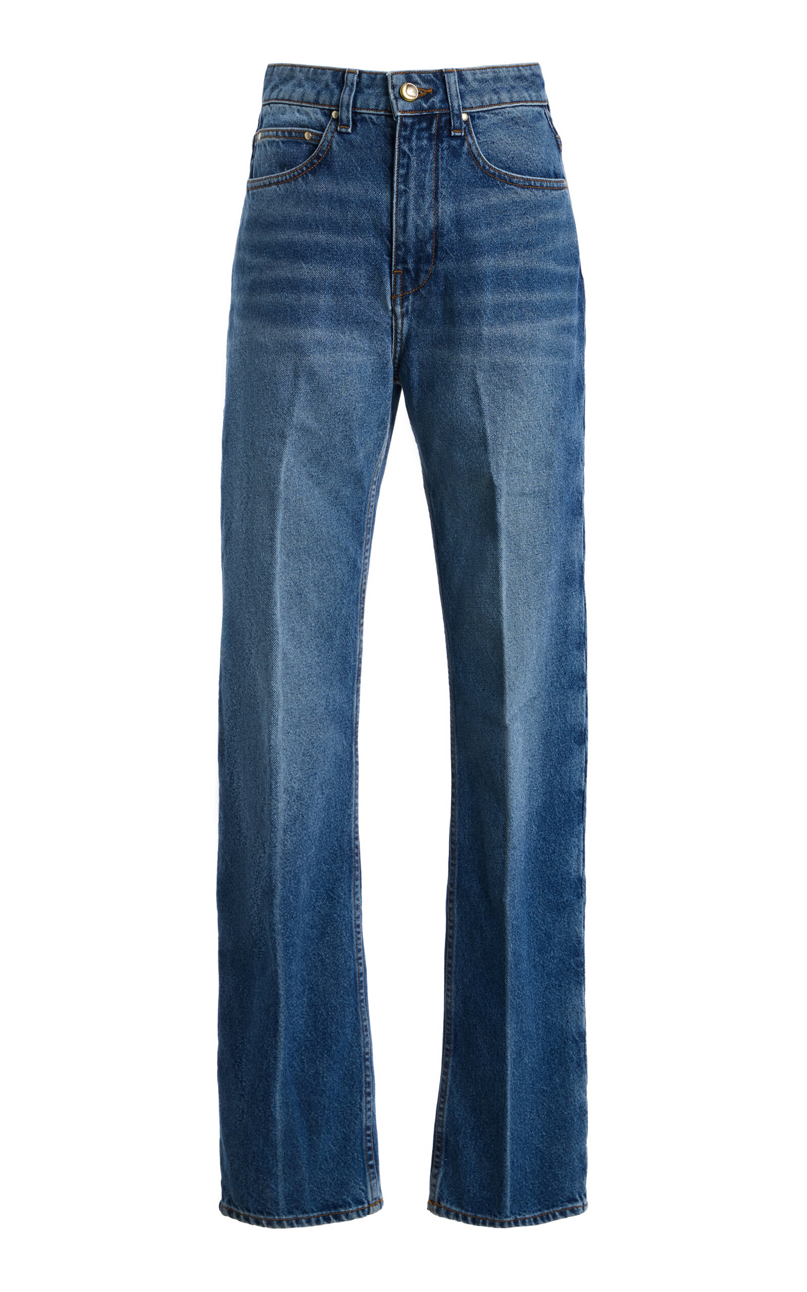 Ossou Noon Rigid High-Rise Straight-Leg Jeans