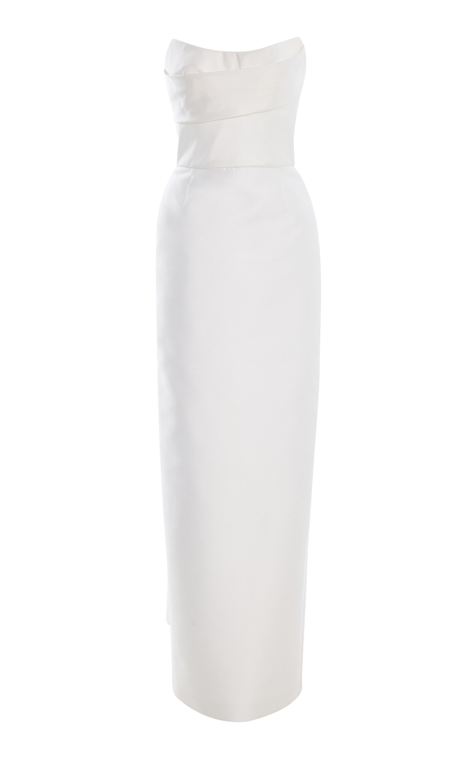 Monique Lhuillier Strapless Column Gown