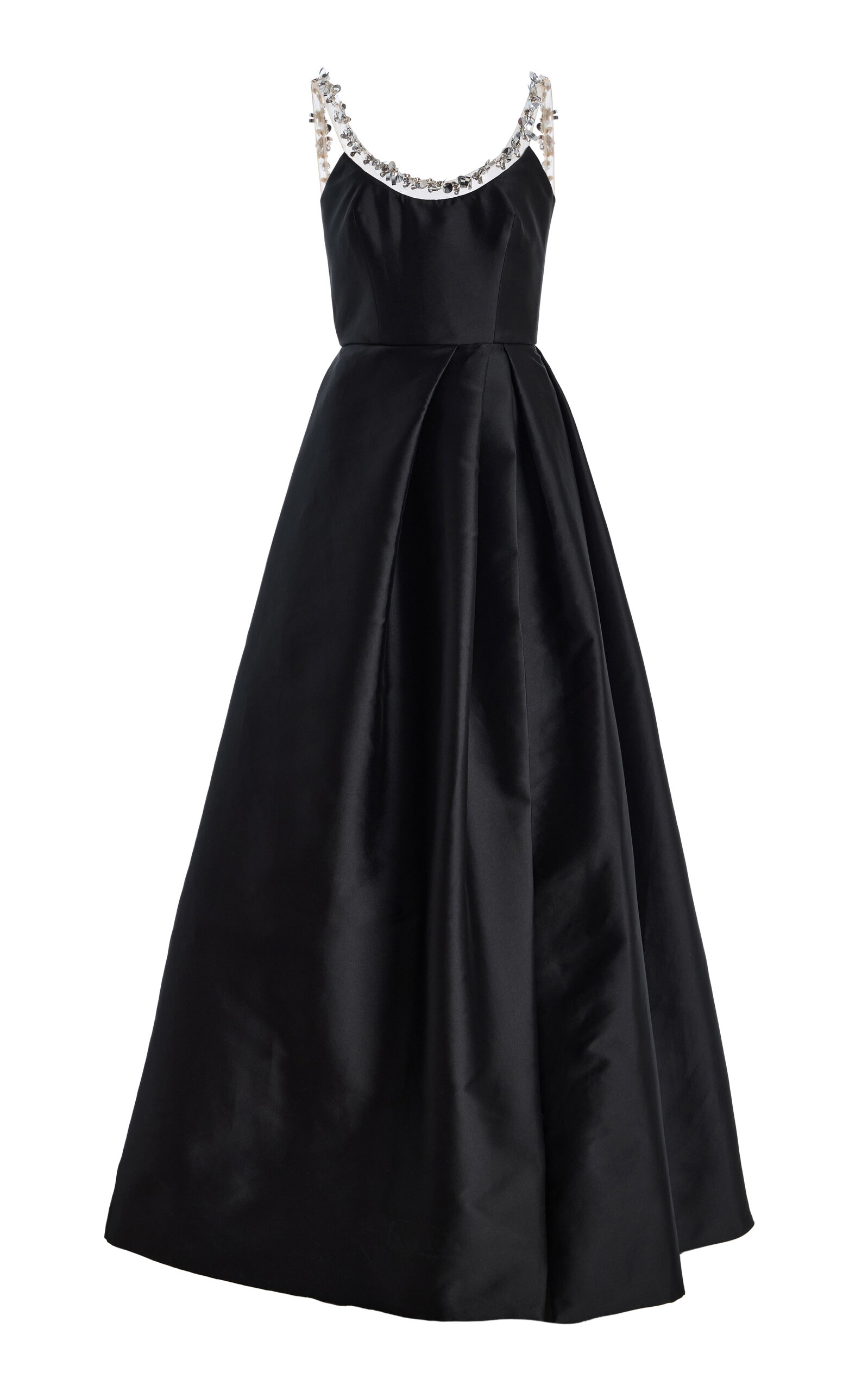 Monique Lhuillier Embellished Neckline Ball Gown
