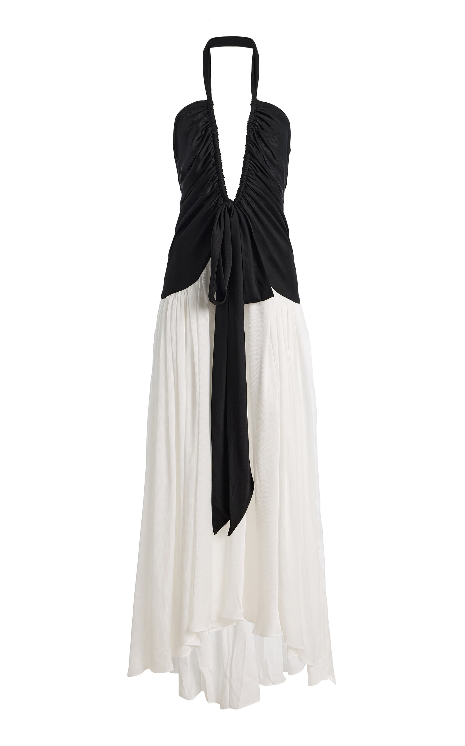 SIEDRÉS Exclusive Liessa Ruched Maxi Dress - Moda Operandi