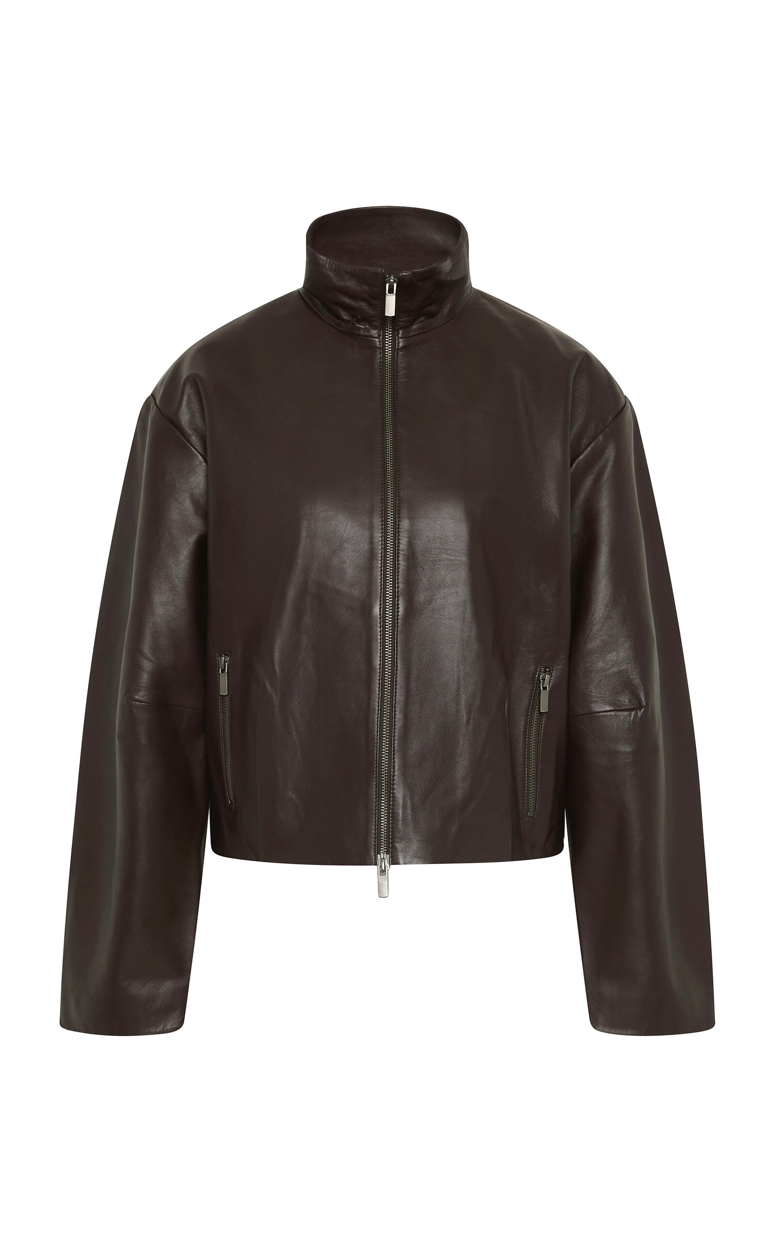 St. Agni Zip Leather Jacket
