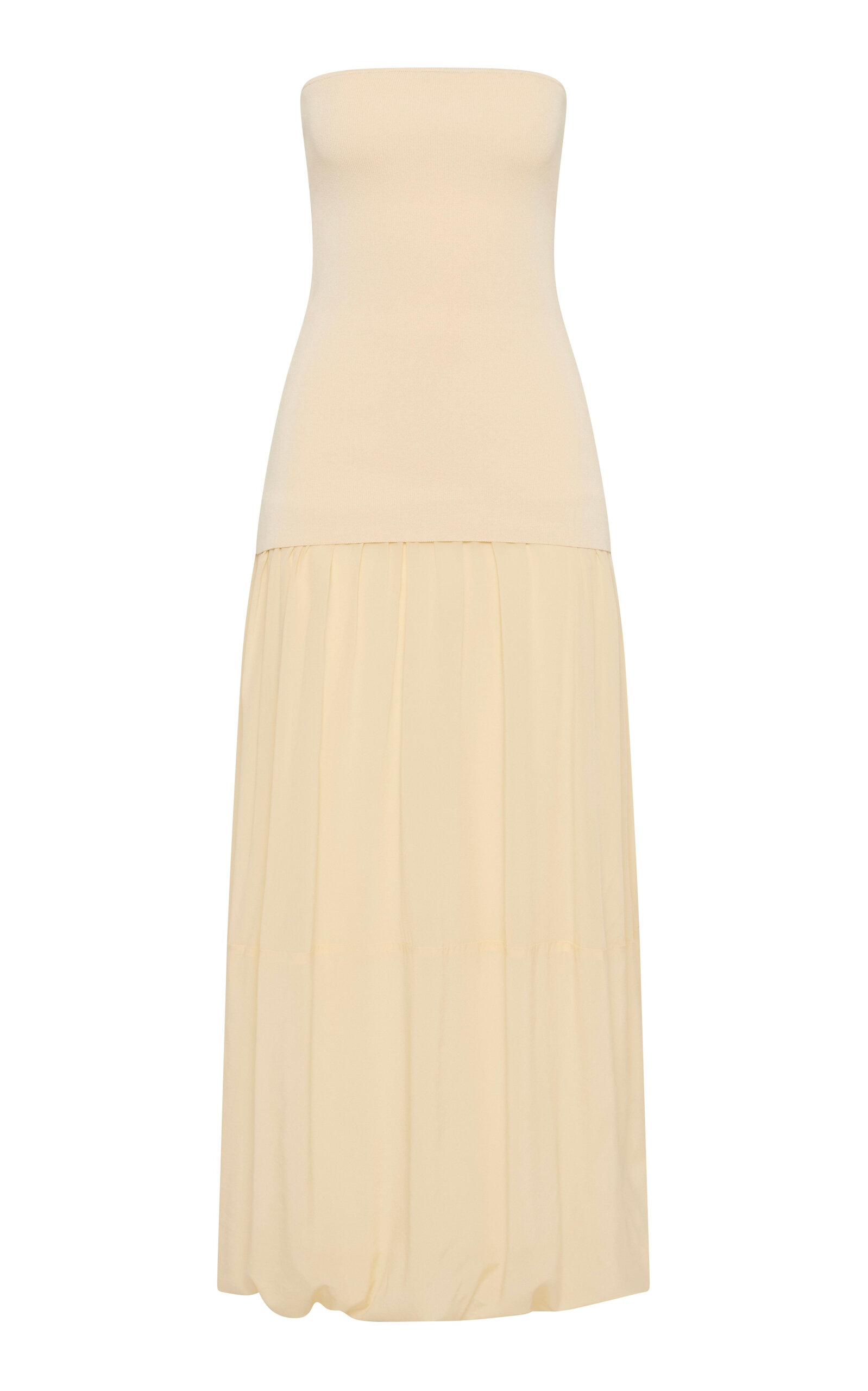 St. Agni Strapless Balloon Hem Dress