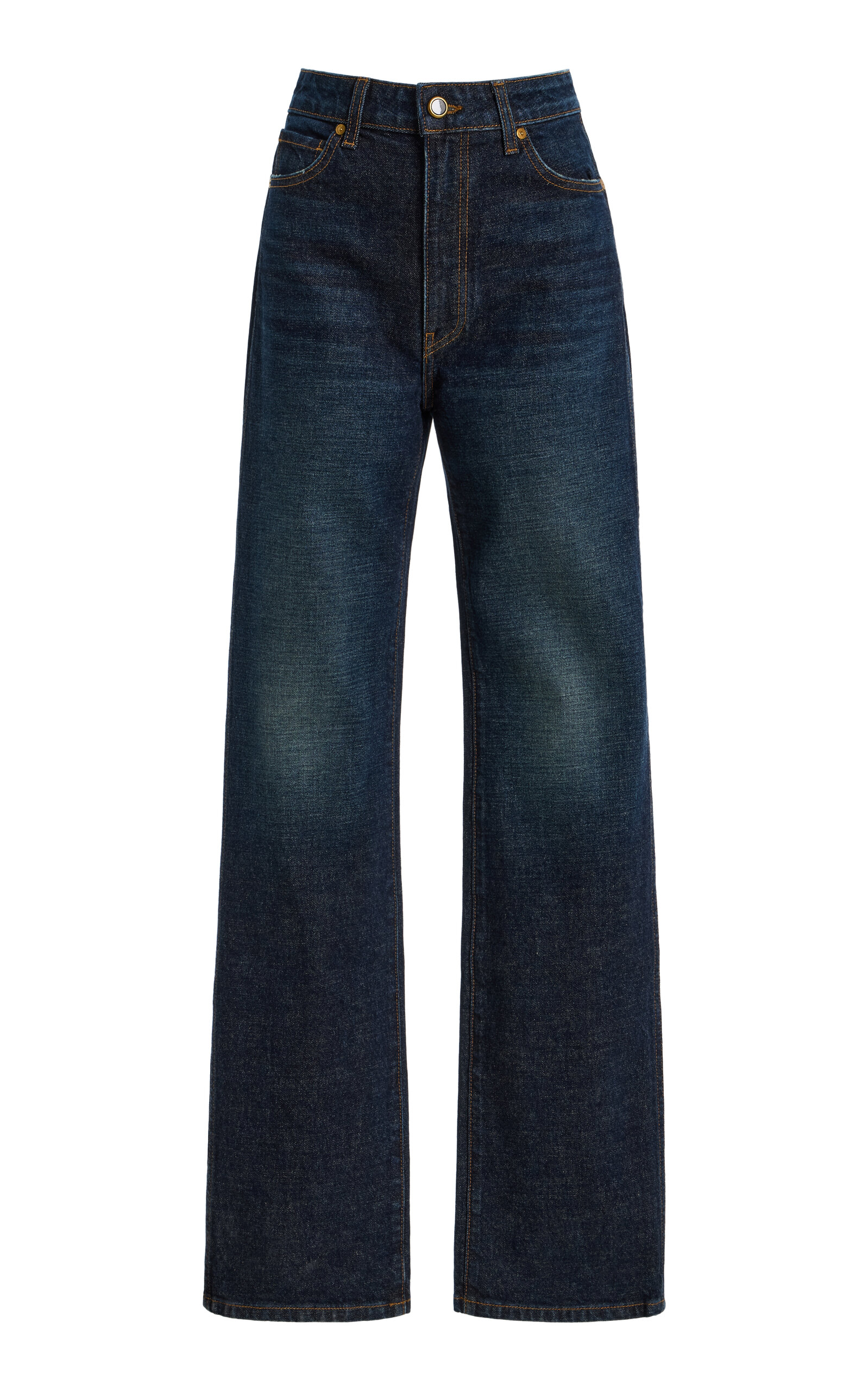 Khaite Danielle Stretch High-Rise Stovepipe Jeans