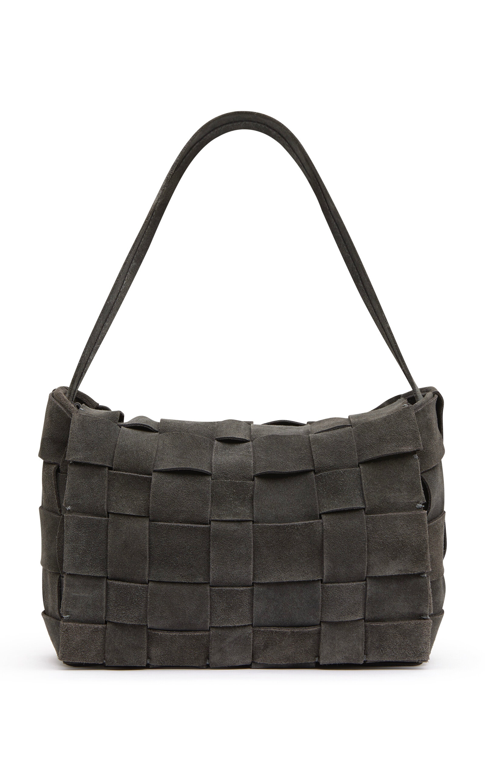 St. Agni Suede Woven Envelope Mini Tote