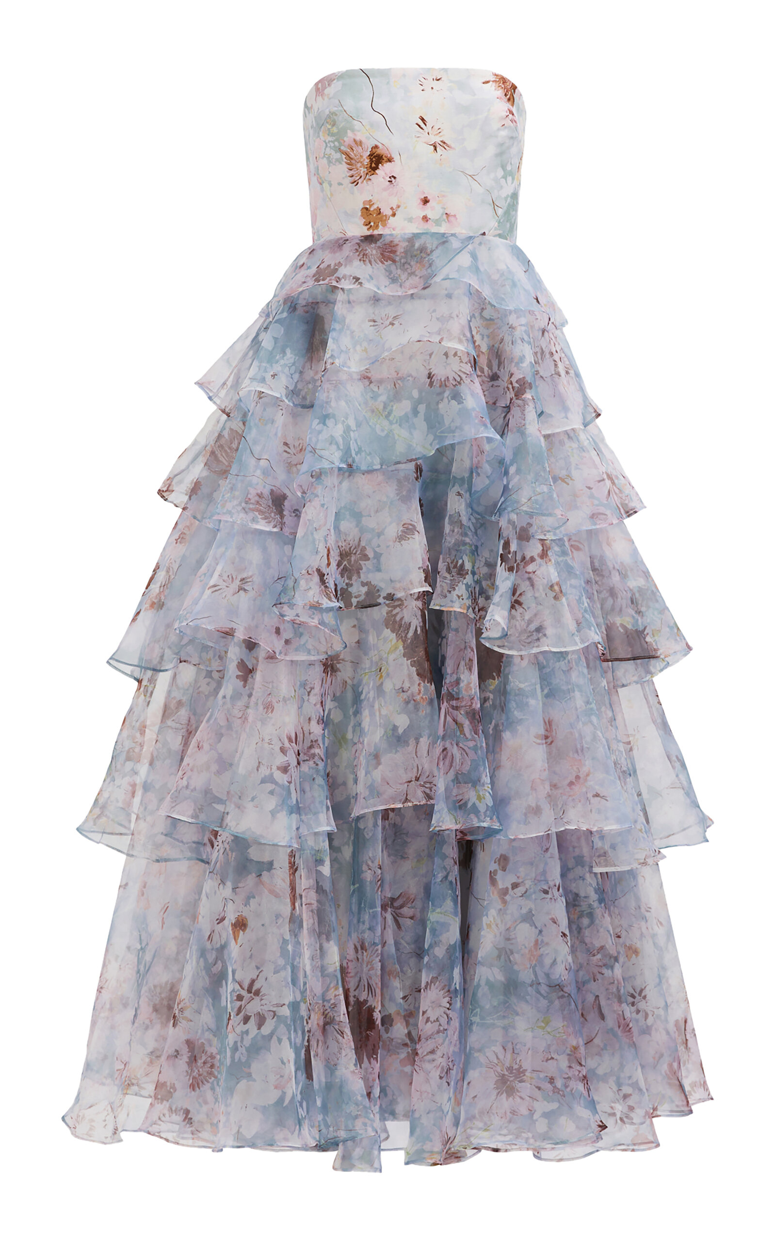 Aje Gabriella Linen-Blend Gown