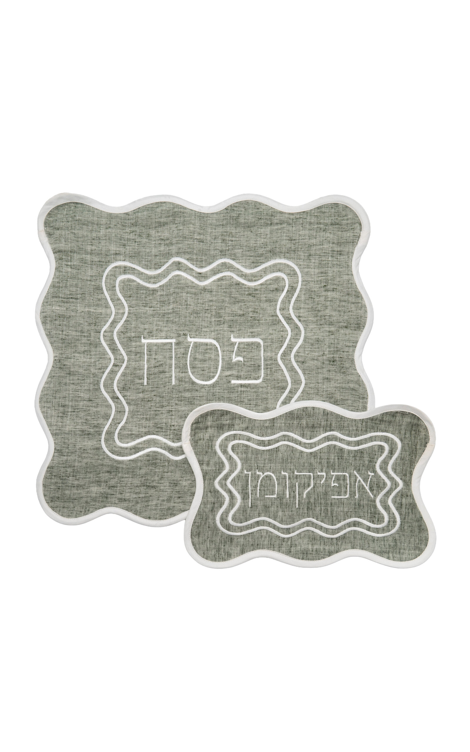 Casa Salmaa The Matzah Set In Grey Mélange - Light Grey