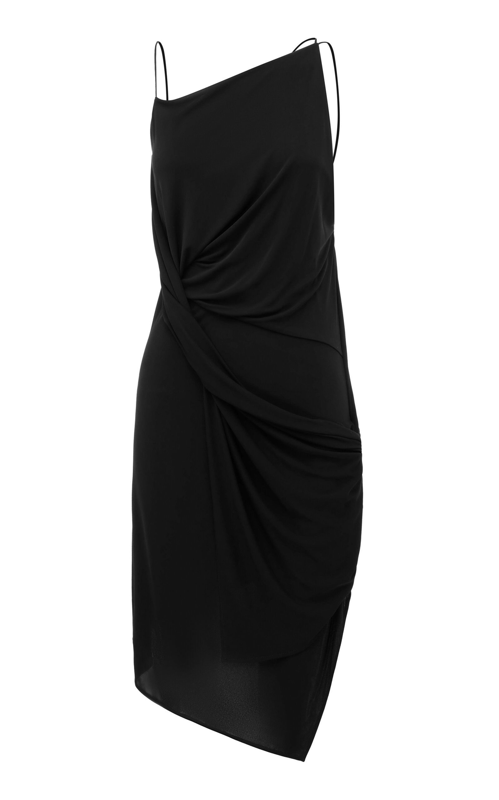 Alex Perry Open Back Twist Mini Dress In Dry Jersey
