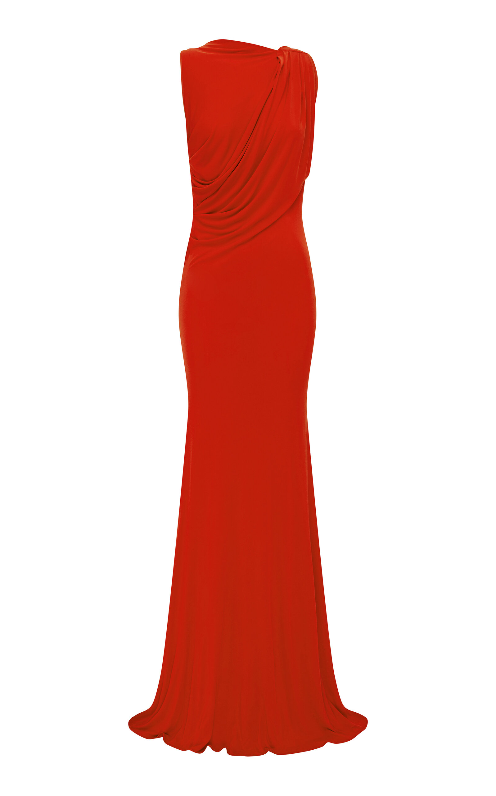 Alex Perry Sleeveless Open-Back Drape Gown - Women's Clothing