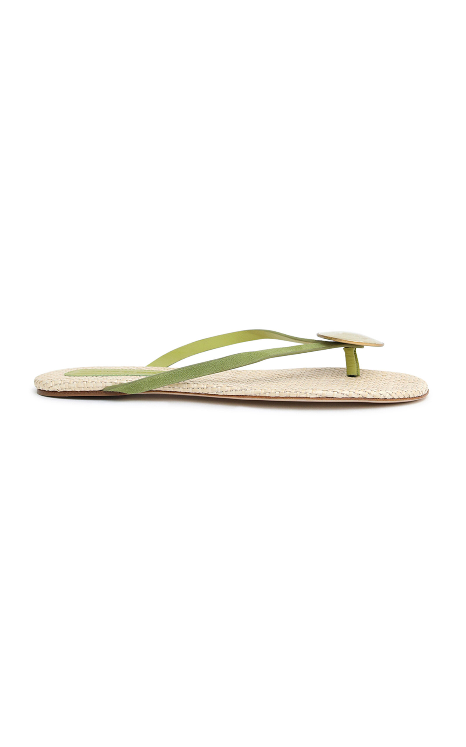 Christopher Esber Aura Quartz Raffia Flip Flop