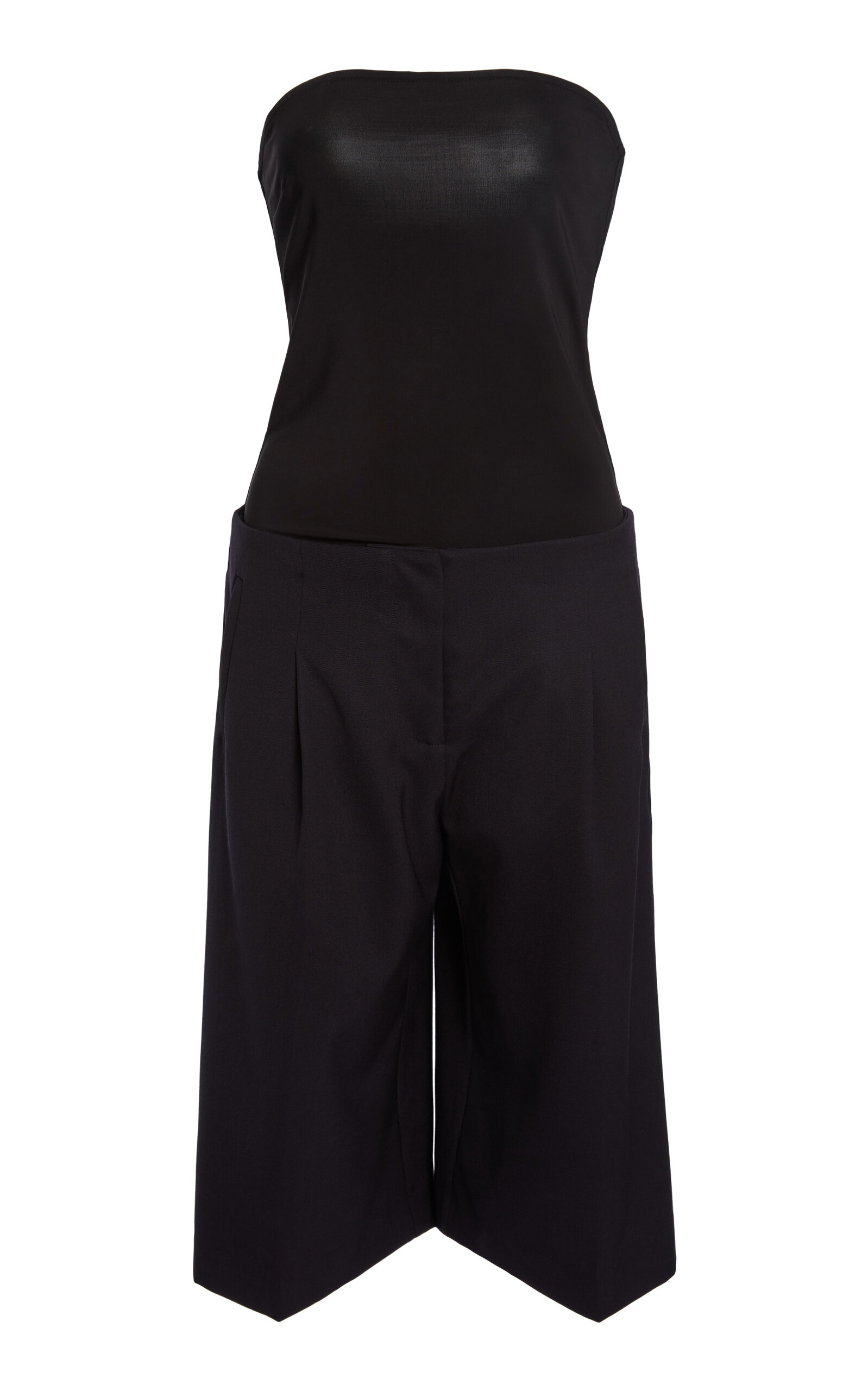Christopher Esber Redux Wool Strapless Jumpsuit