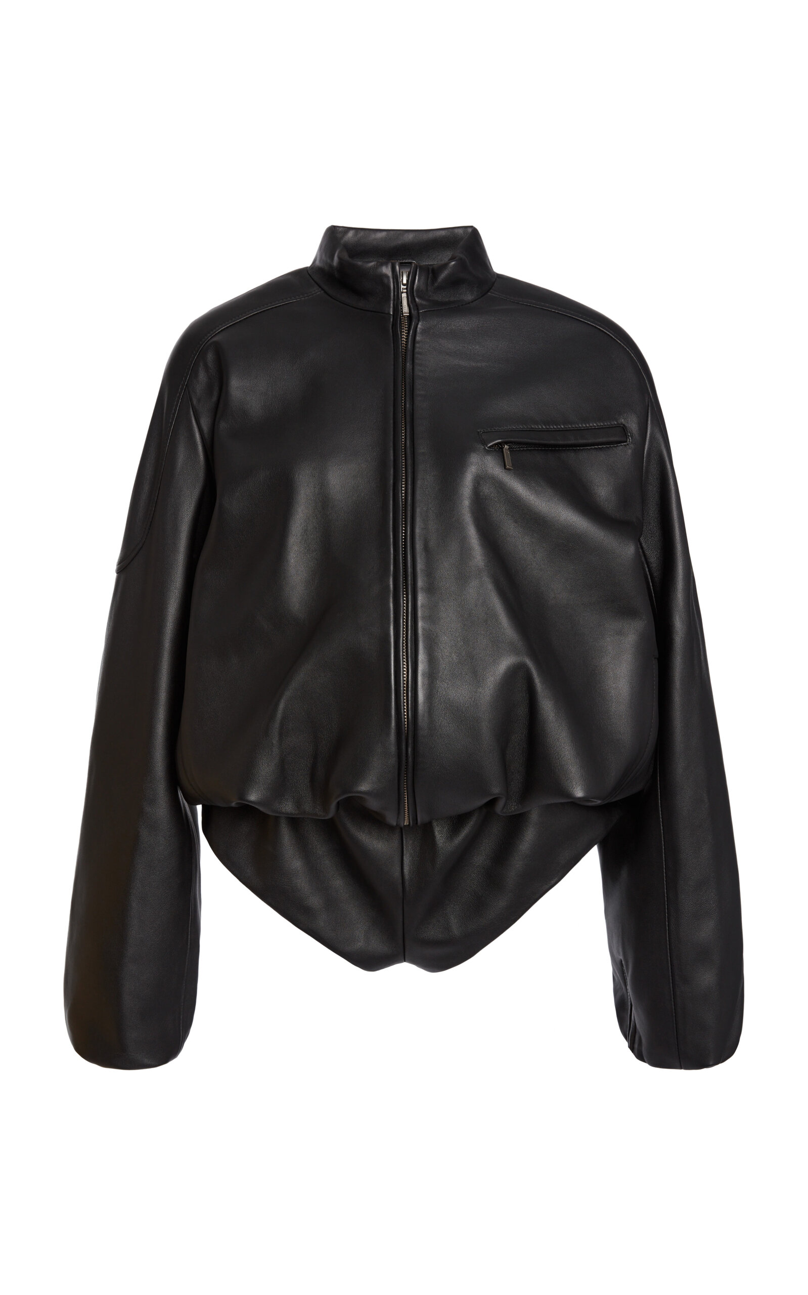 Christopher Esber Dannie Lambskin Leather Jumpsuit