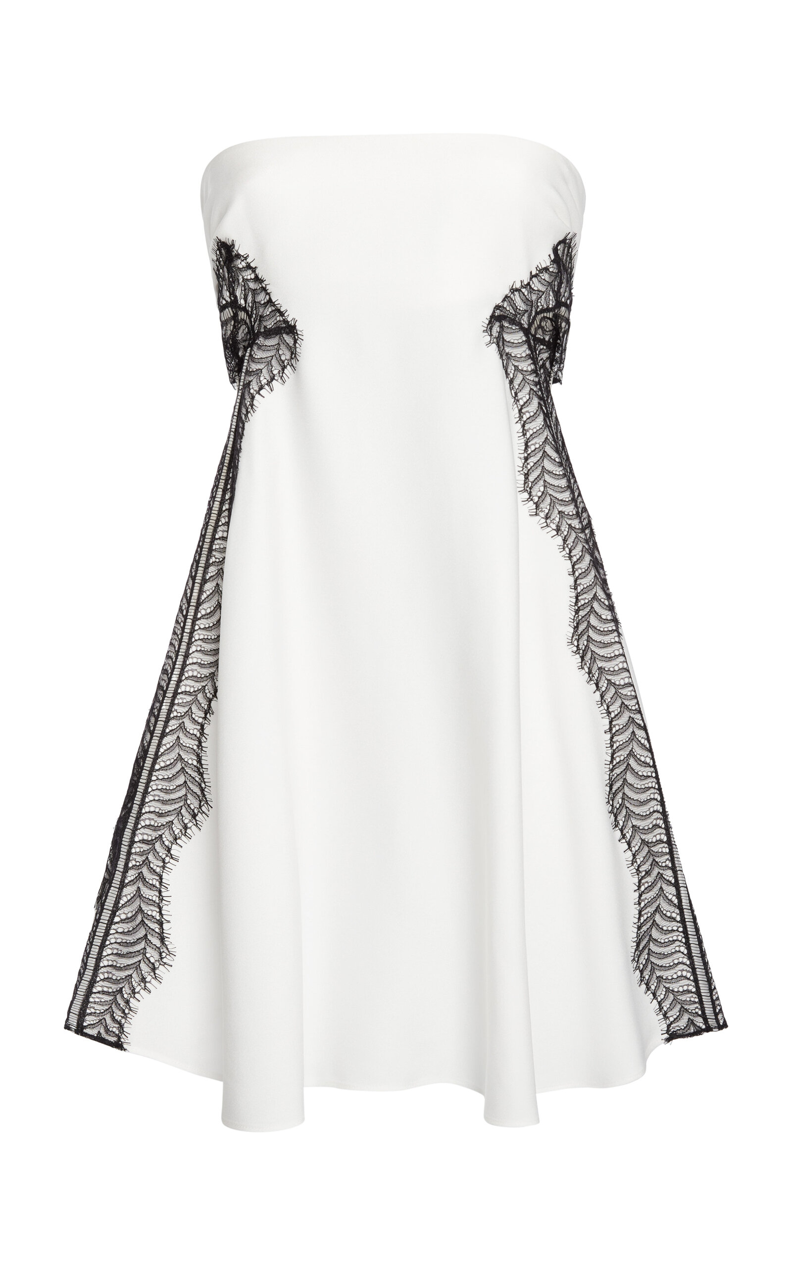 Christopher Esber Aira Strapless Silk-Lace Mini Dress