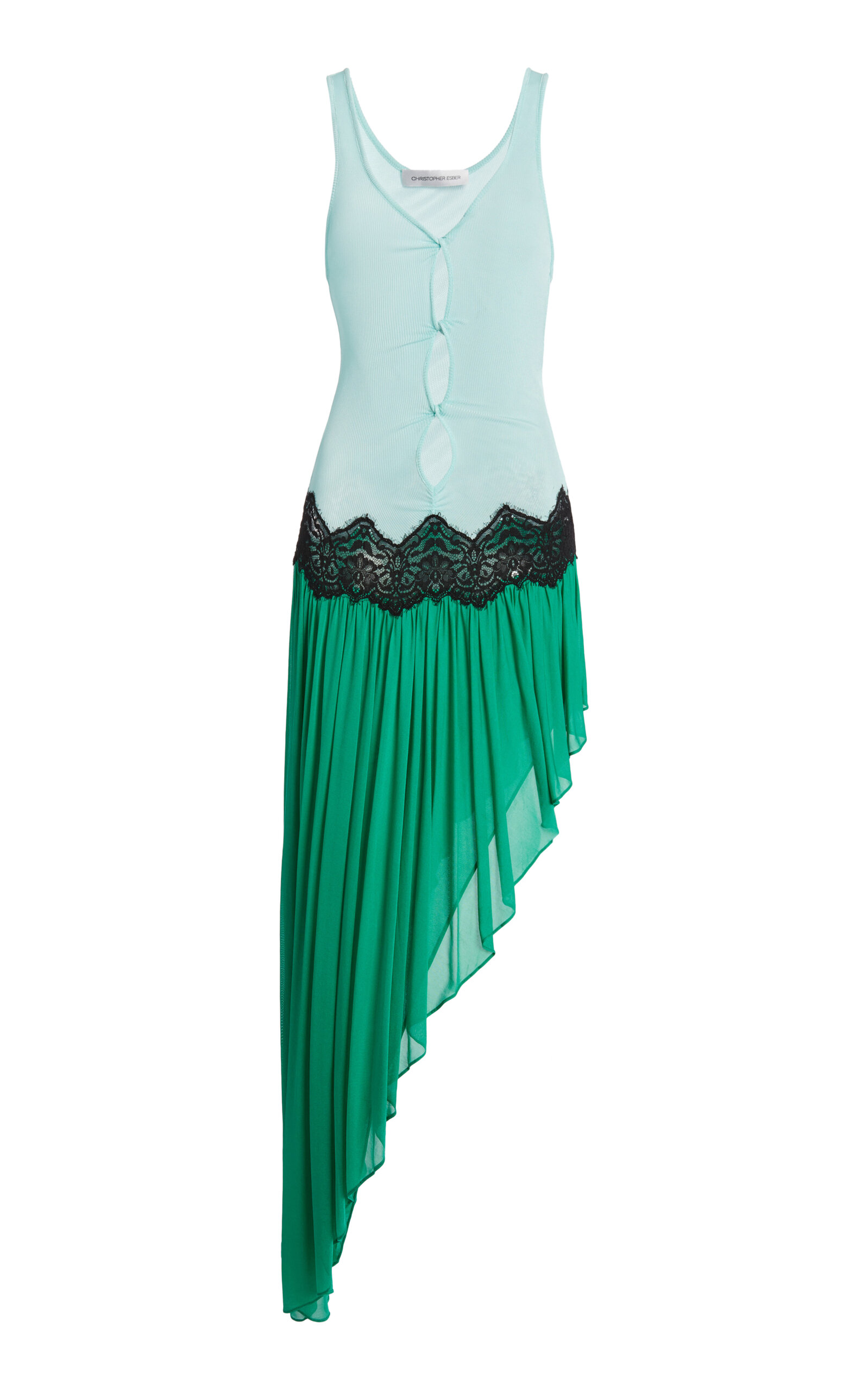 Open Twist Swept Tank Dress