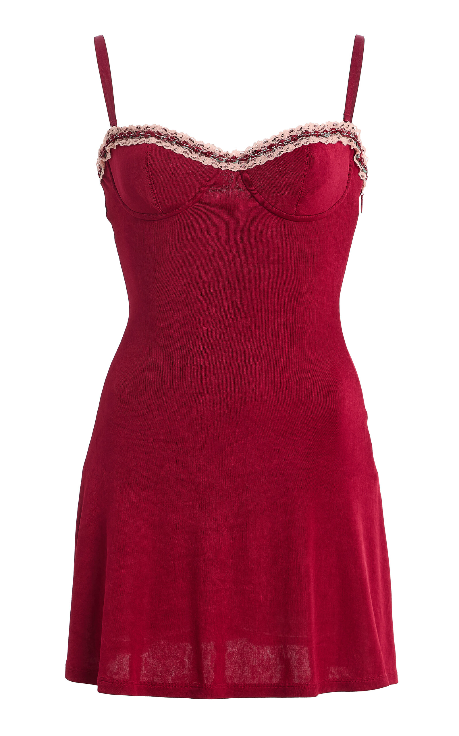 Mirror Palais Ruffled Chiffon Mini Dress
