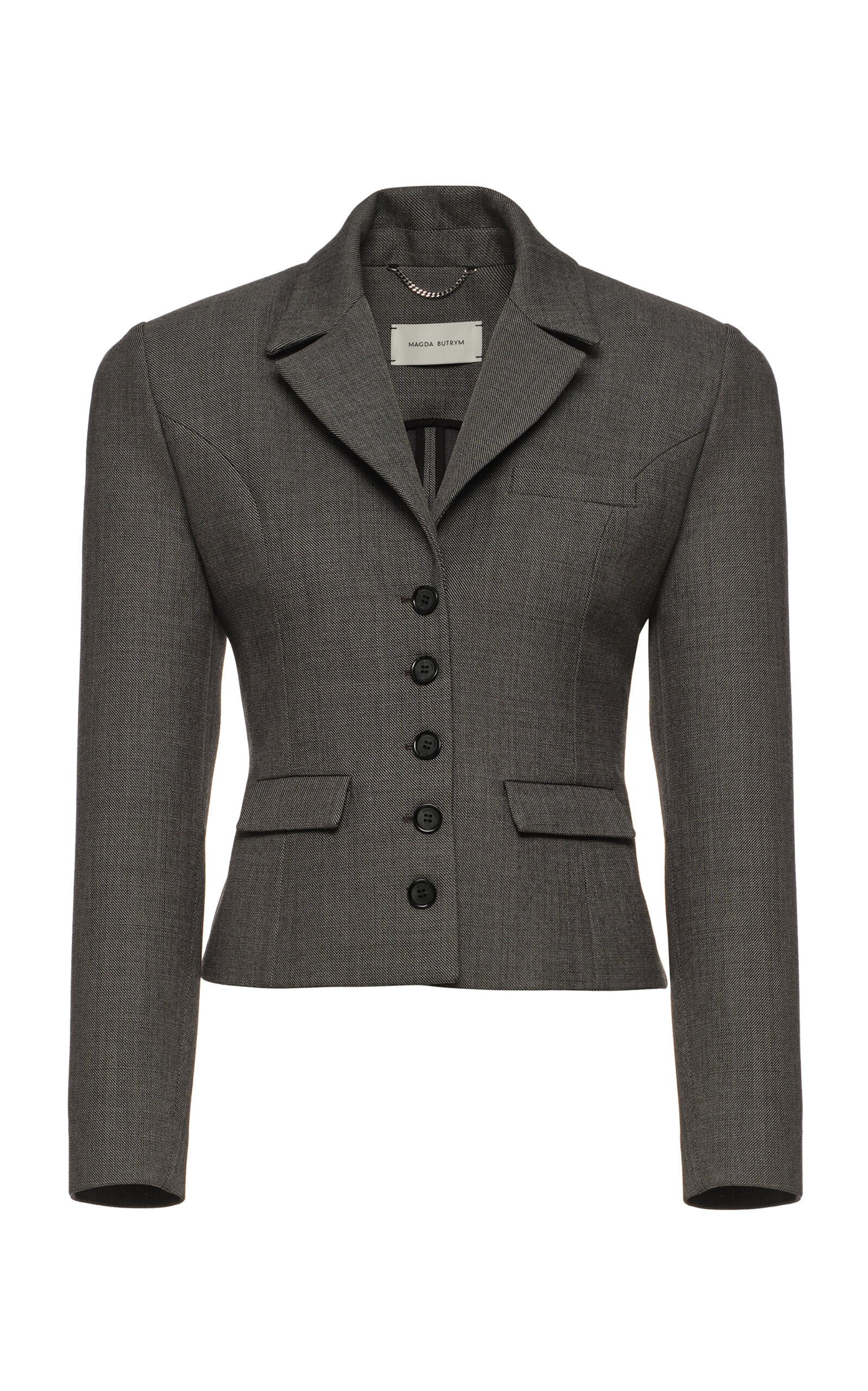 Magda Butrym Grey Structured Wool Blazer
