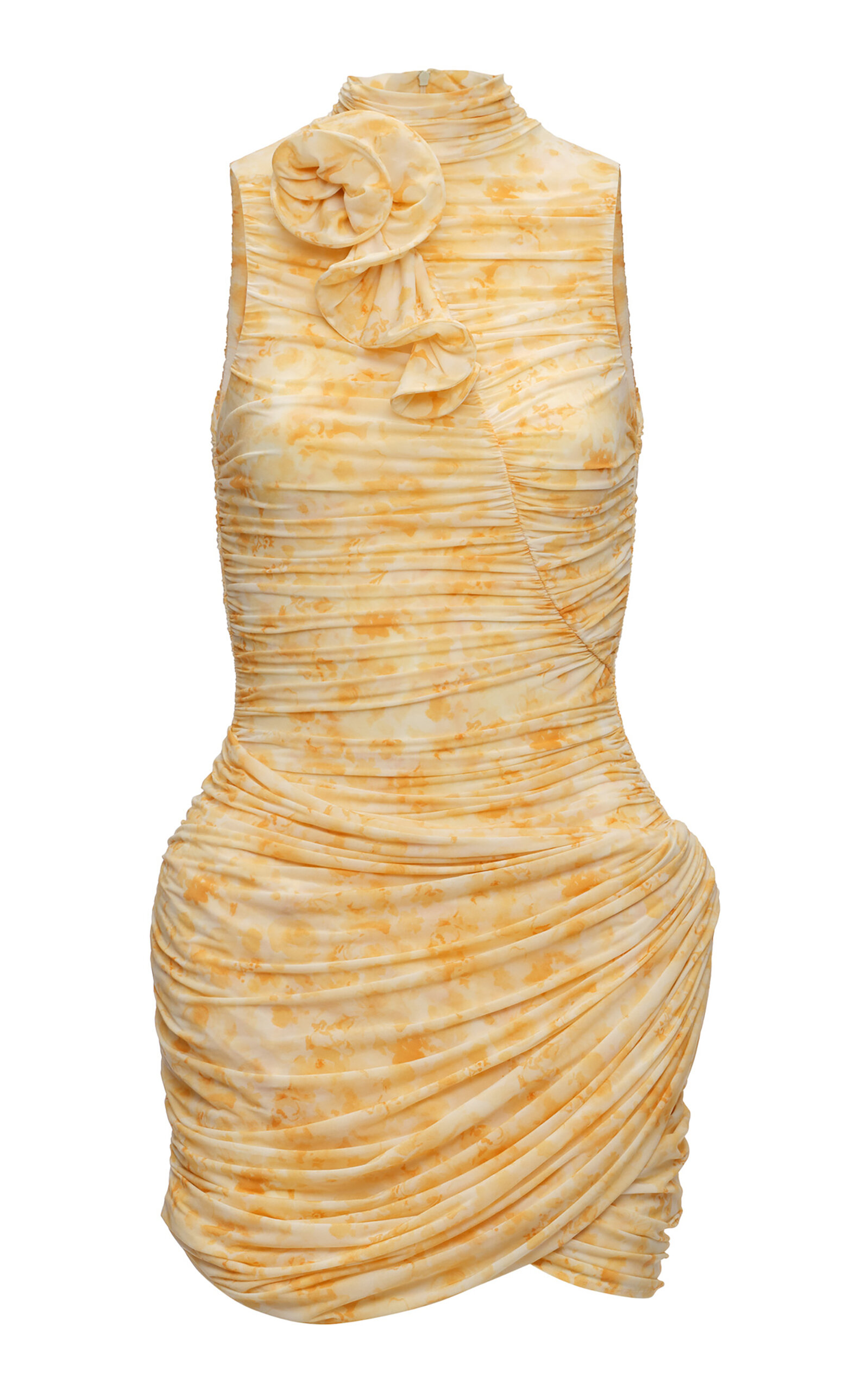 Magda Butrym Folded Detail Linen Mini Dress