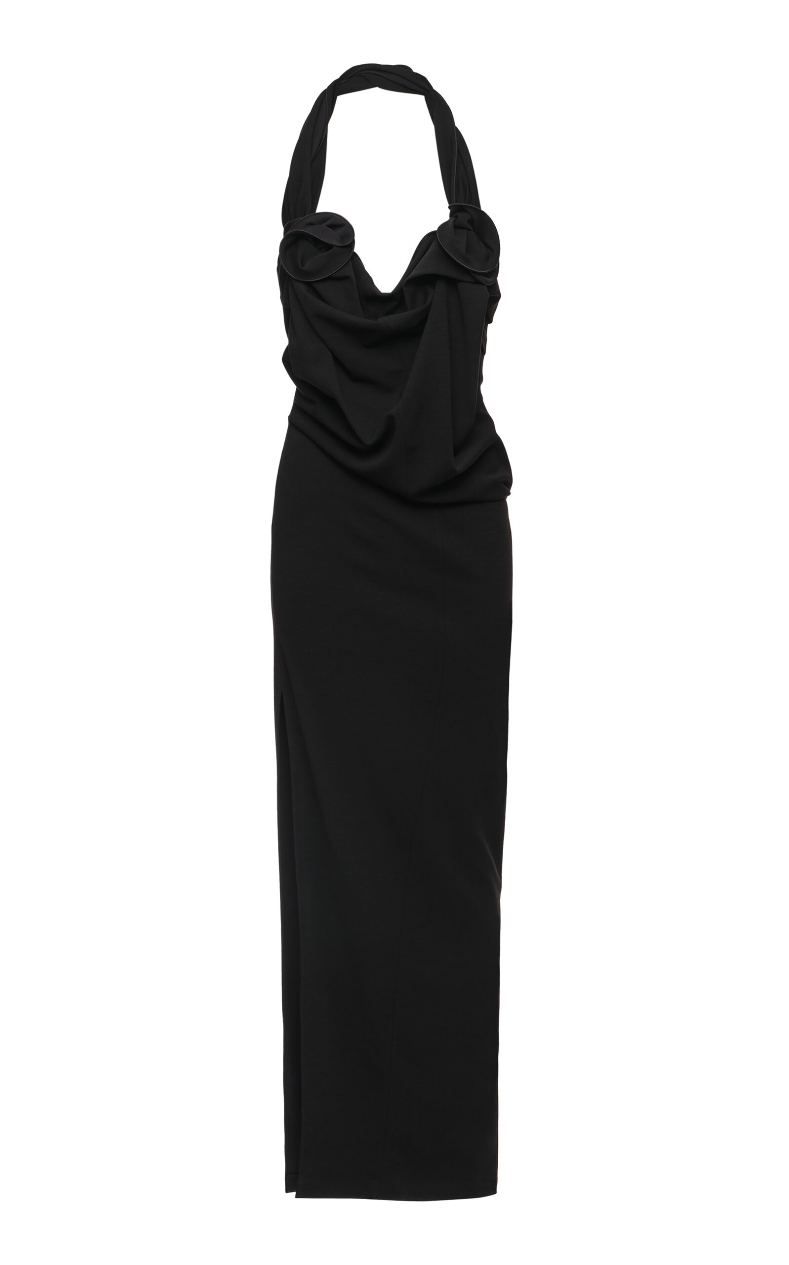 Magda Butrym Draped Halter Wool Dress
