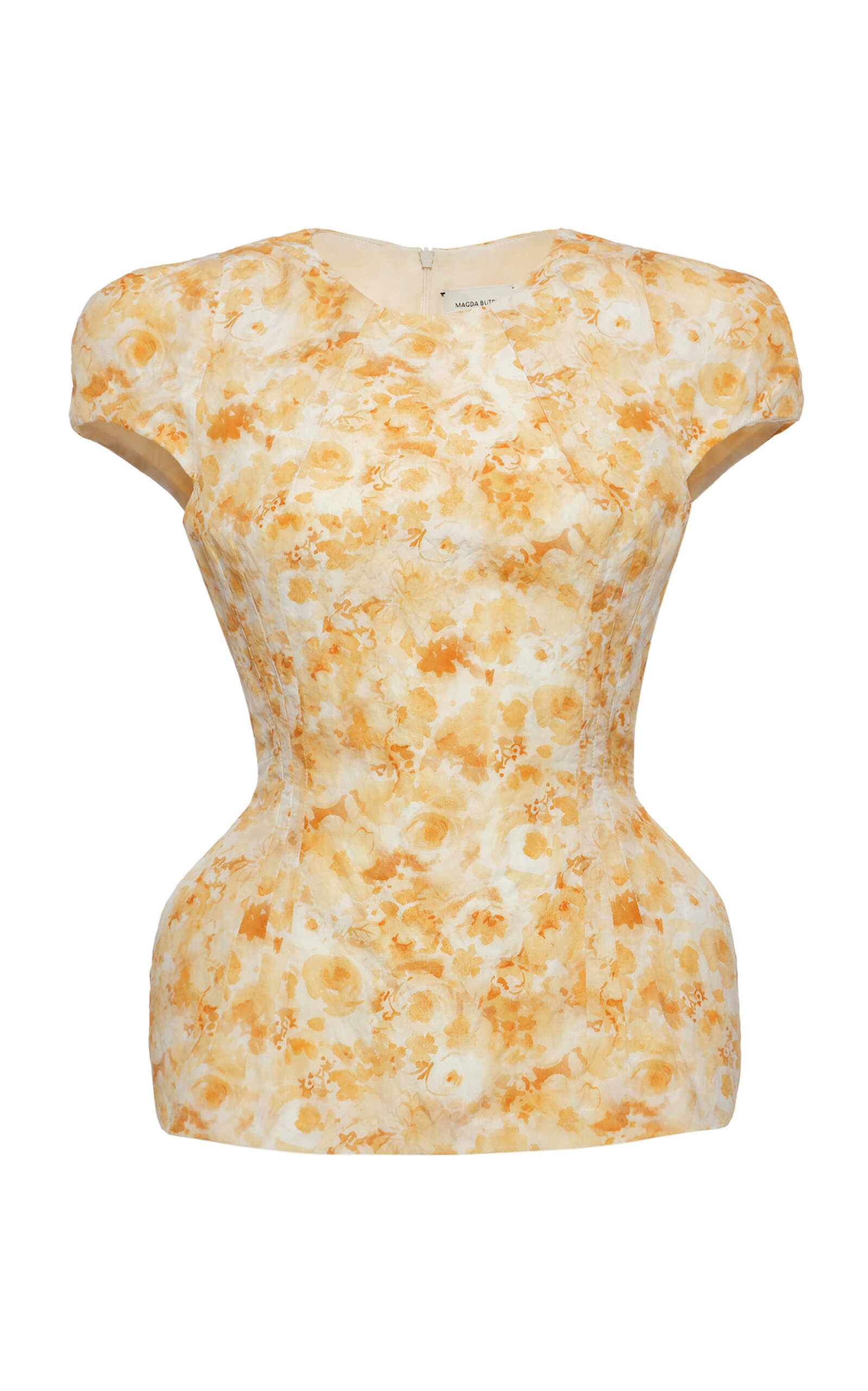 Magda Butrym Puffed Floral Cotton Top