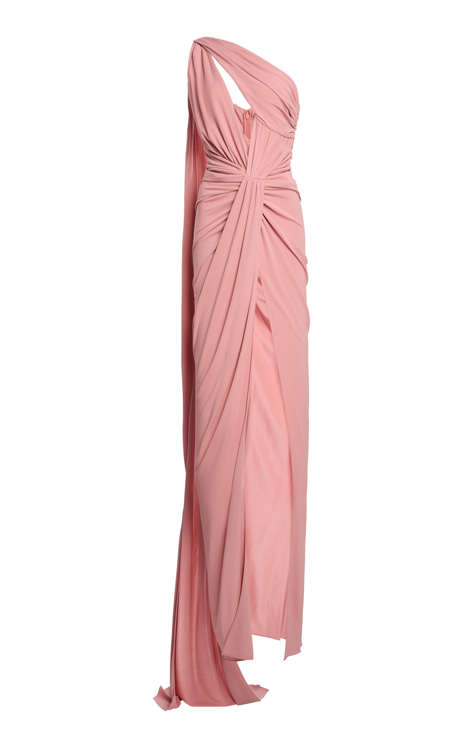 Zuhair Murad Jersey Draped Sleeveless Long Dress