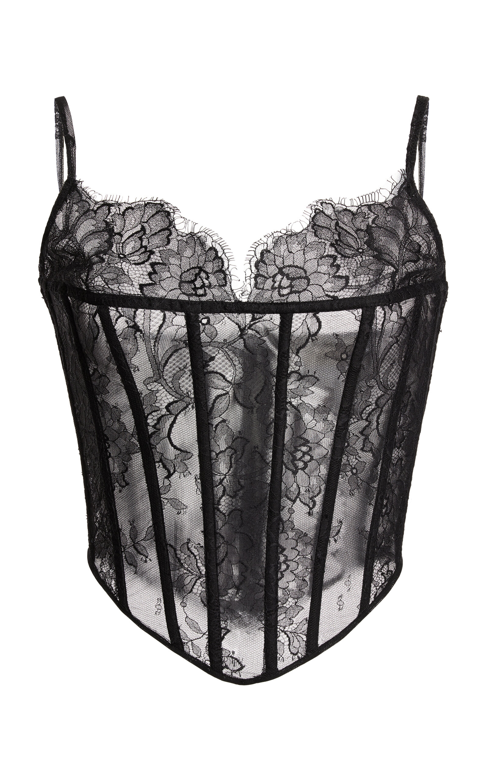 Zuhair Murad Floral Lace Halter Top