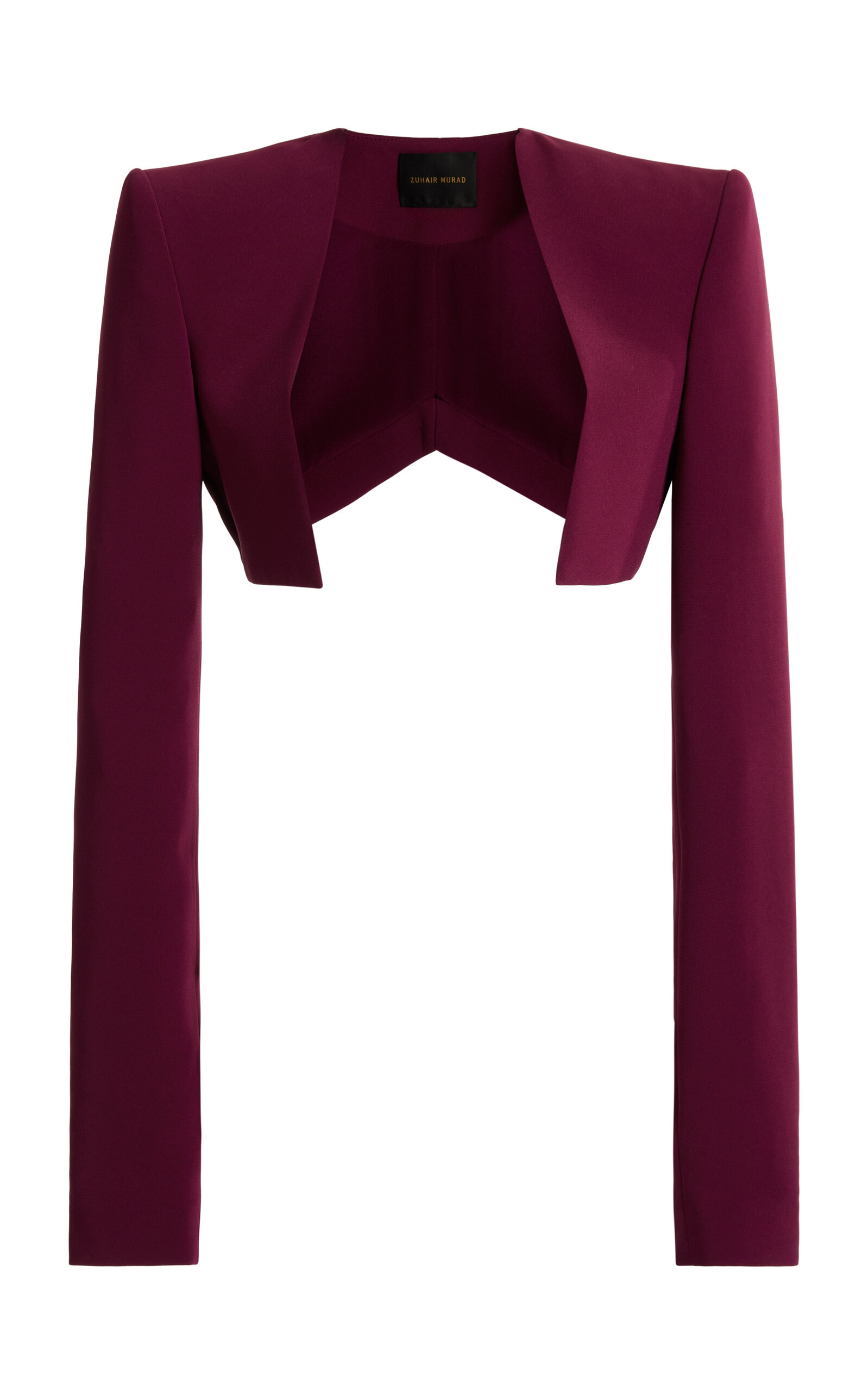 Heavy Cady Silk-Blend Bolero Jacket