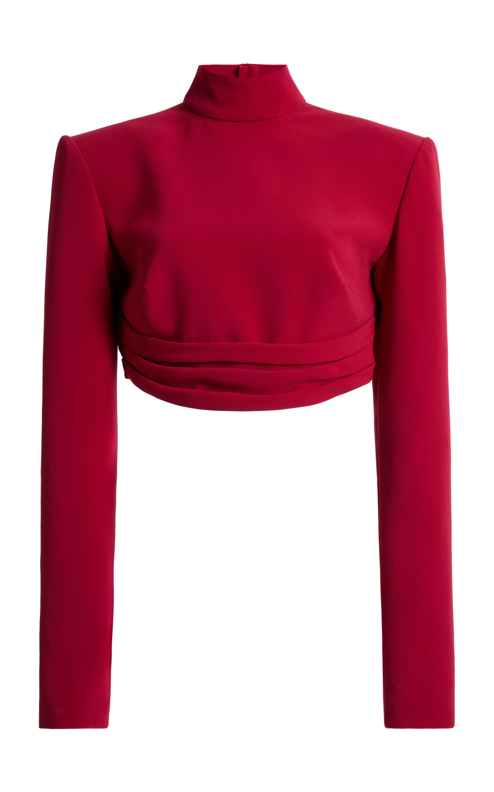 Zuhair Murad Heavy Cady Cropped Top