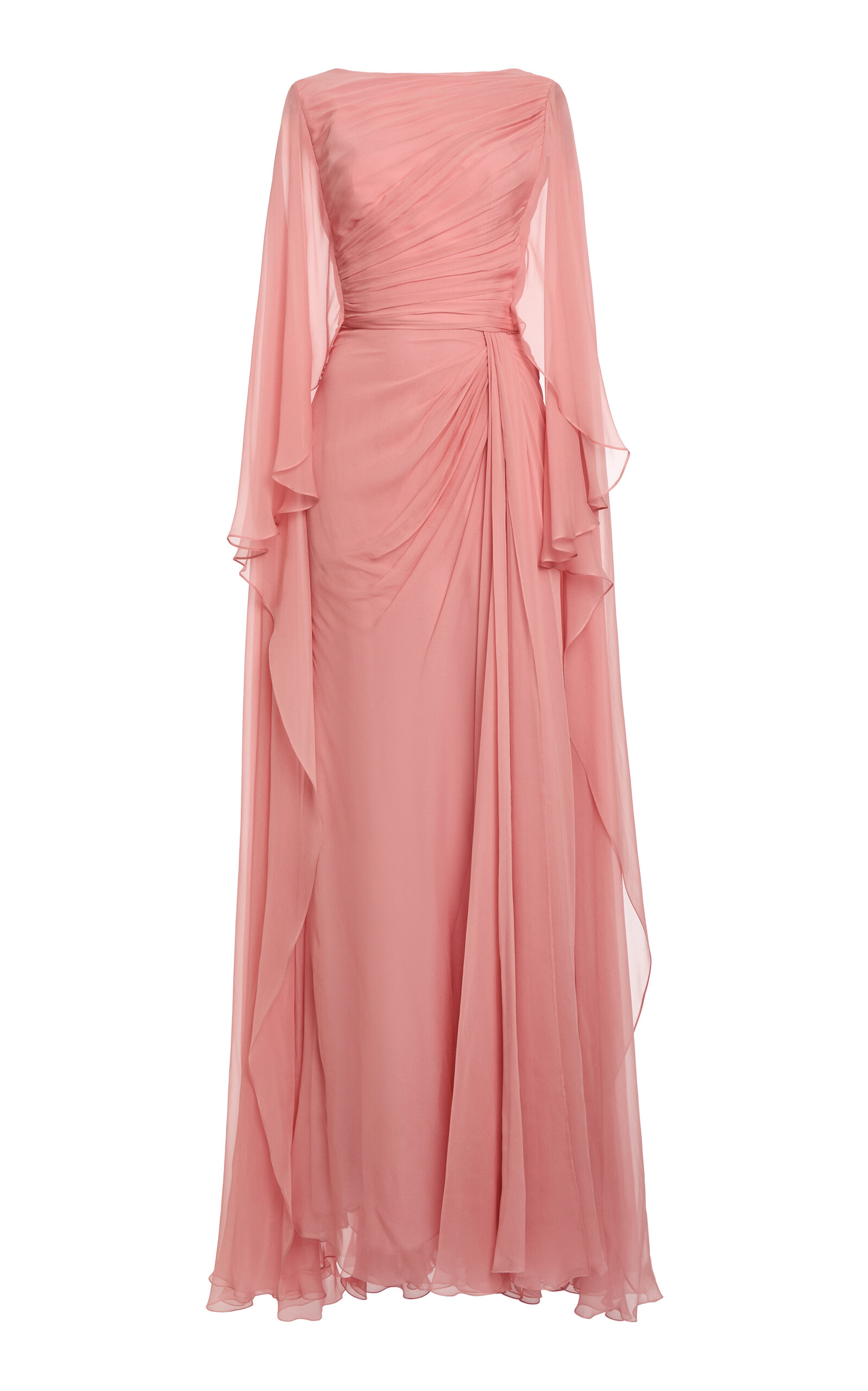 Zuhair Murad Chiffon Draped Long Dress