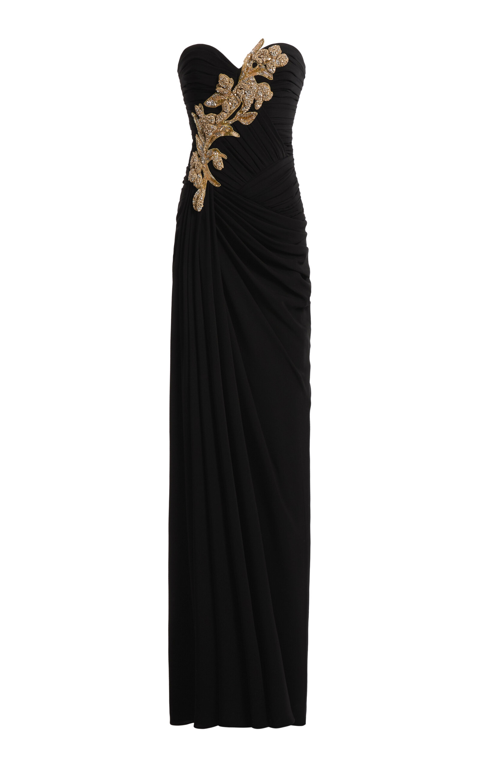 Zuhair Murad - Light Cady Beaded Long Dress - Multi - FR 36 - Moda Operandi